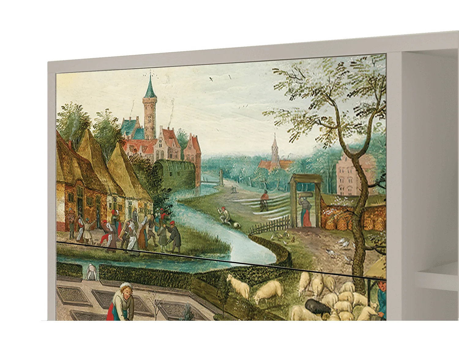 Buffet - 125x98x48 cm - BS2 - The Younger - Spring, Sable