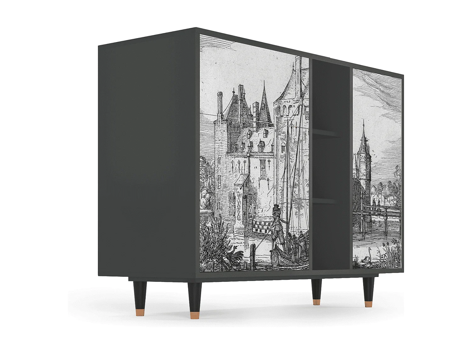 Buffet - 125x98x48 cm - BS2 - Castle by Breugel, Anthracite