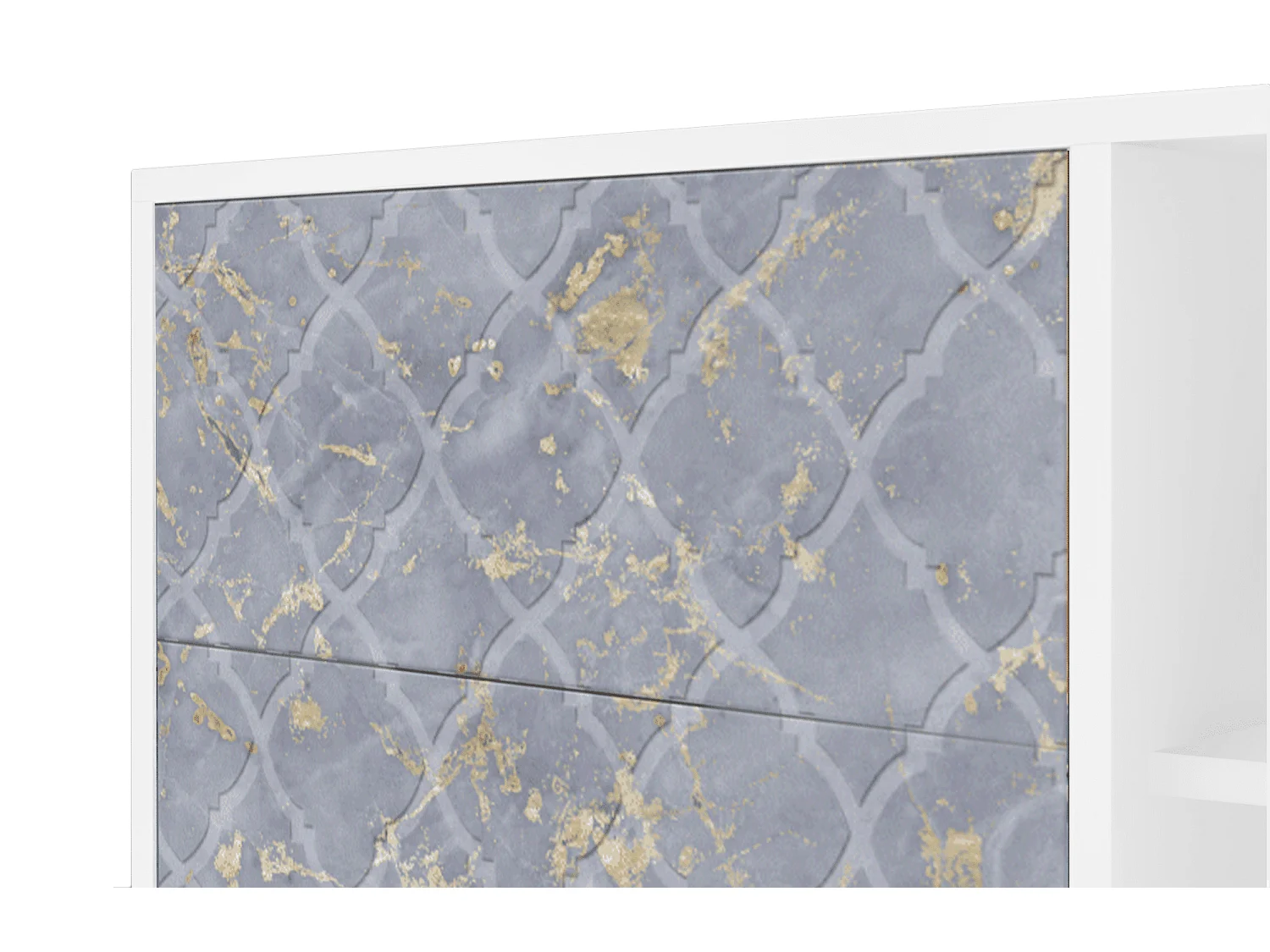 Credenza - 125x98x48 cm - BS2 - Golden Smoke, Bianco