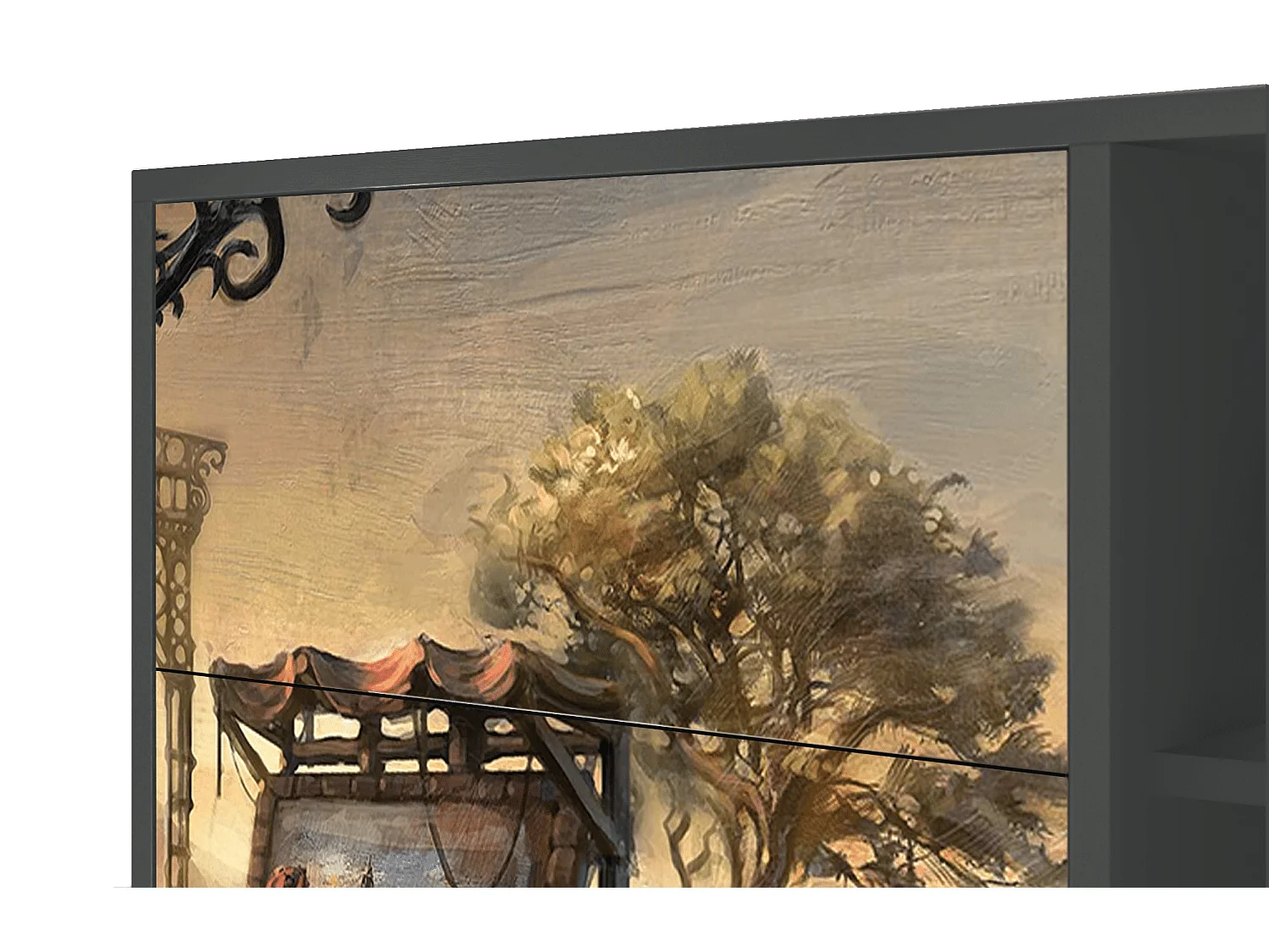 Buffet - 125x98x48 cm - BS2 - Venice, Anthracite