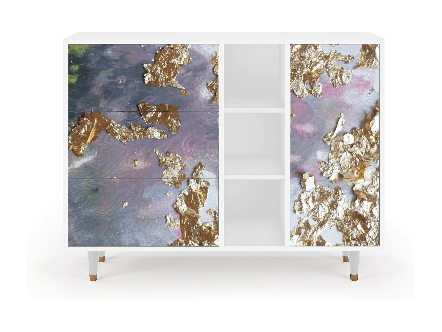 Aparador - 125x98x48 cm - BS2 - Planet Earth, Blanco