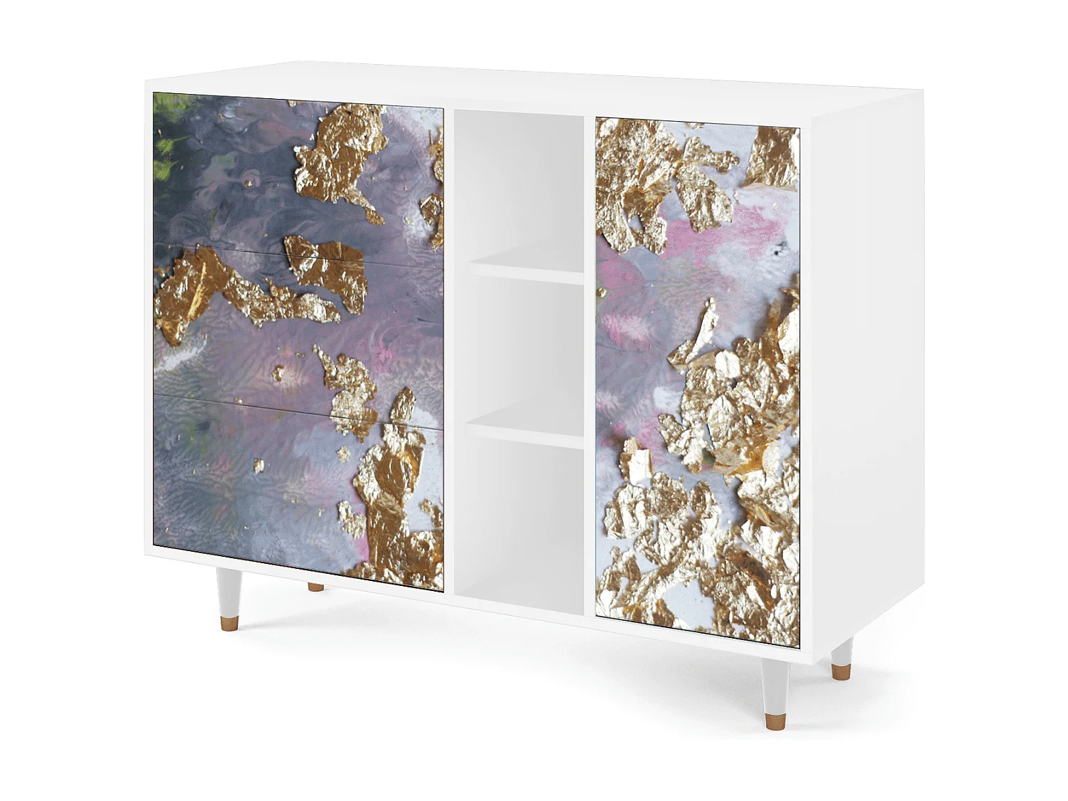 Aparador - 125x98x48 cm - BS2 - Planet Earth, Blanco