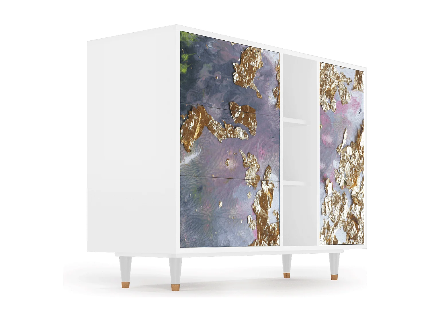 Aparador - 125x98x48 cm - BS2 - Planet Earth, Blanco