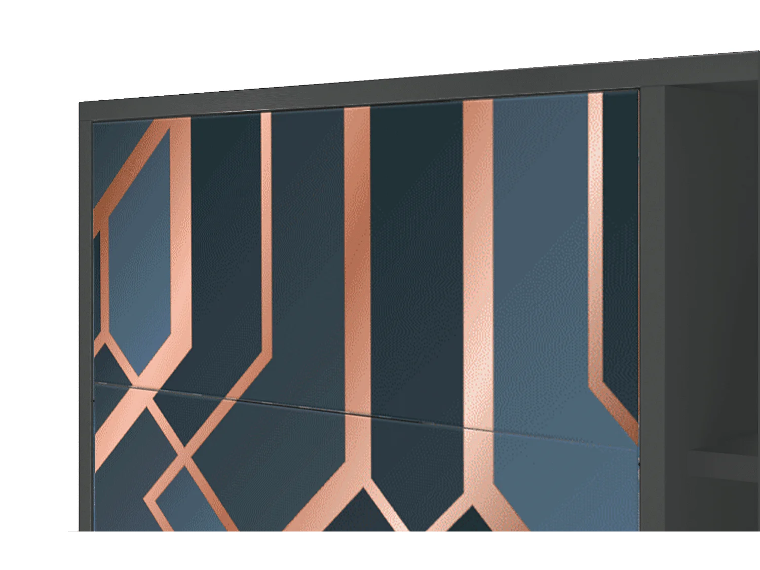 Kredens - 125x98x48 cm - BS2 - Ashy 1920', Antracyt