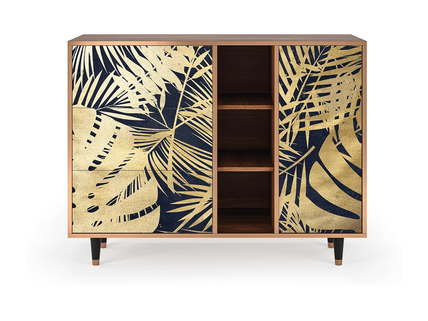 Buffet - 125x98x48 cm - BS2 - Jungle Vibes, Noyer