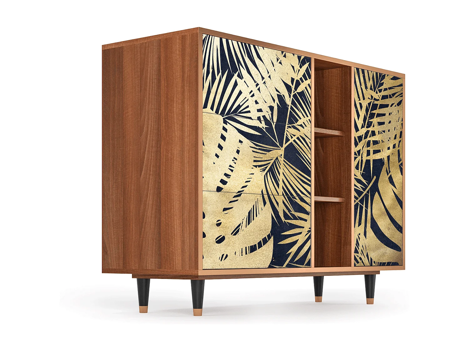 Buffet - 125x98x48 cm - BS2 - Jungle Vibes, Noyer