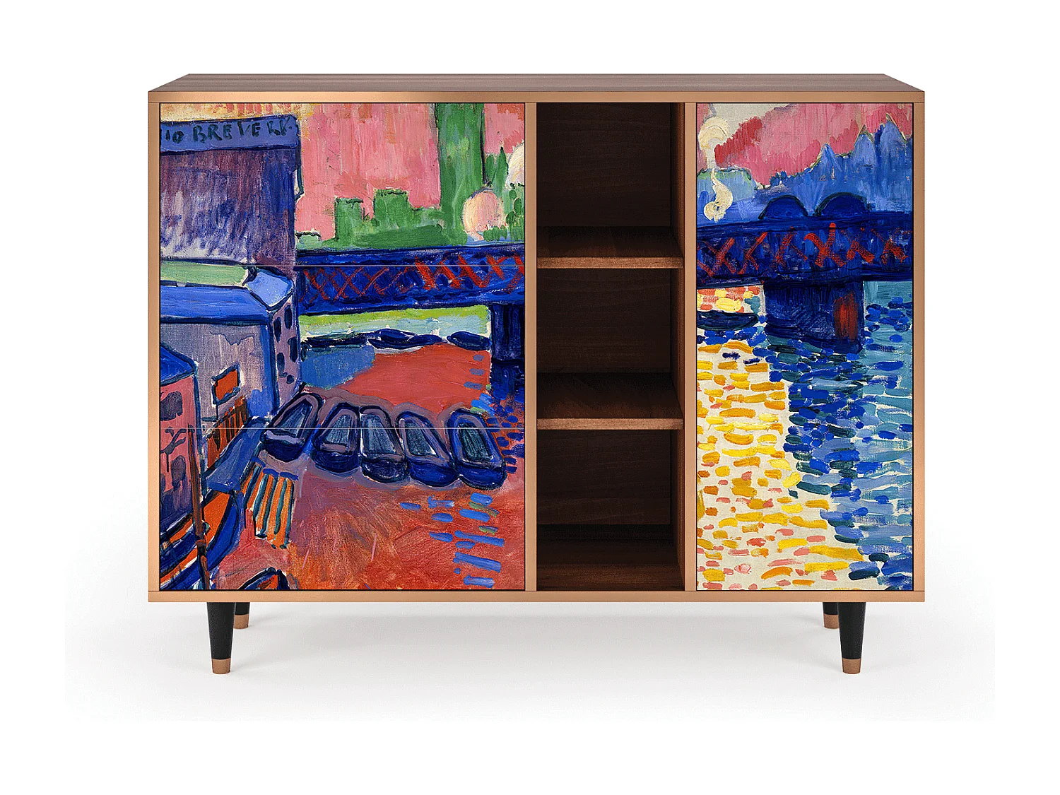 Buffet - 125x98x48 cm - BS2 - Charing Cross Bridge, Noyer