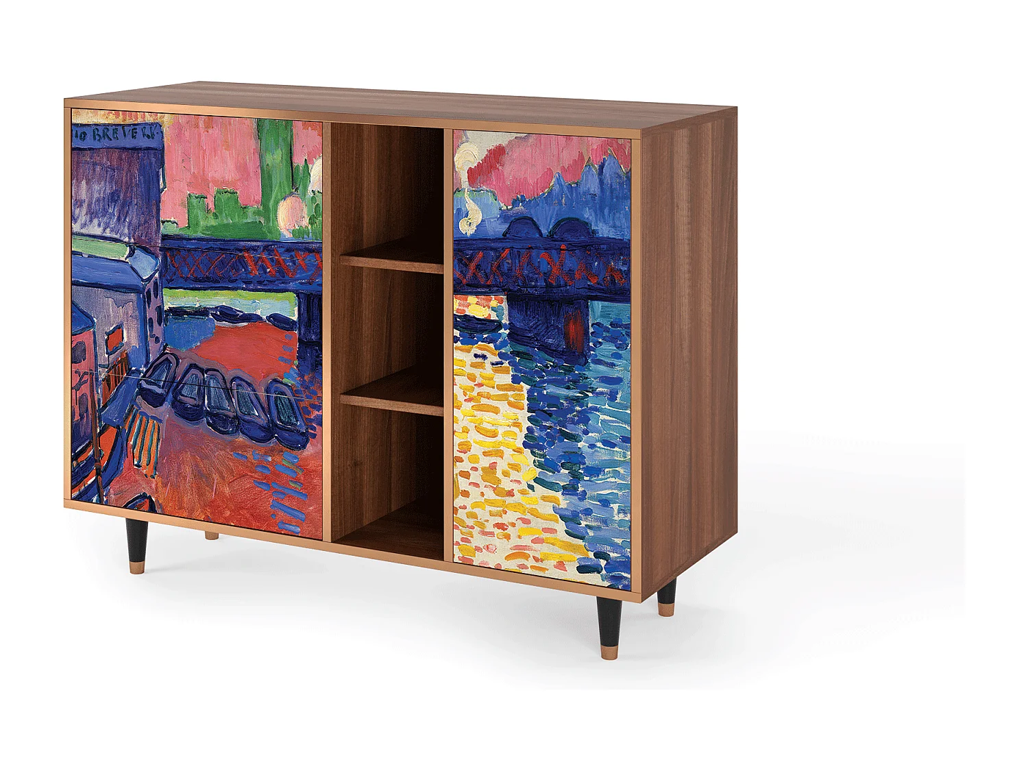 Buffet - 125x98x48 cm - BS2 - Charing Cross Bridge, Noyer