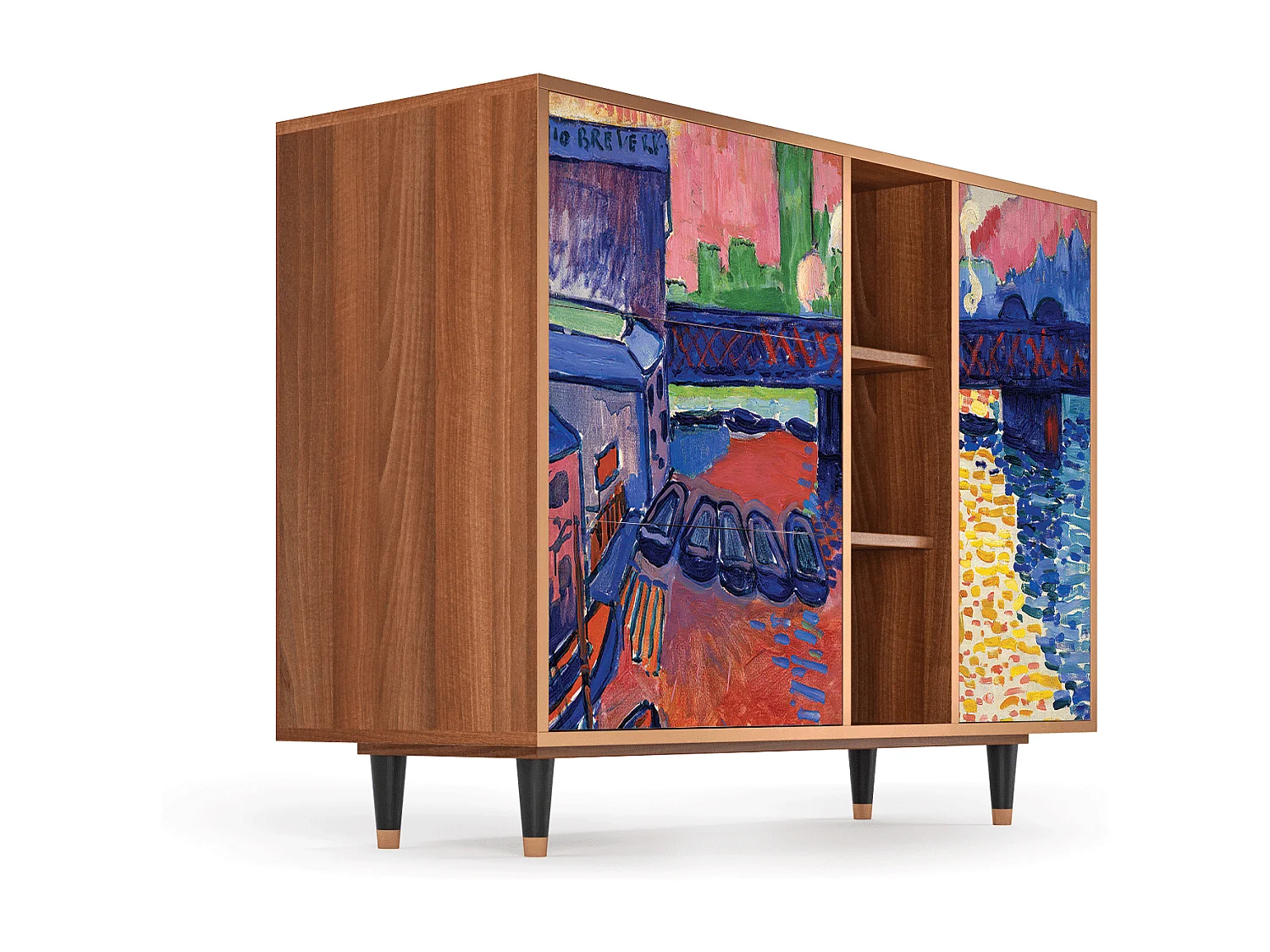 Buffet - 125x98x48 cm - BS2 - Charing Cross Bridge, Noyer