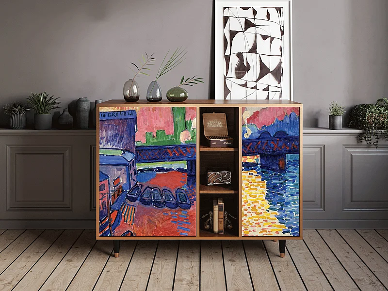 Buffet - 125x98x48 cm - BS2 - Charing Cross Bridge, Noyer