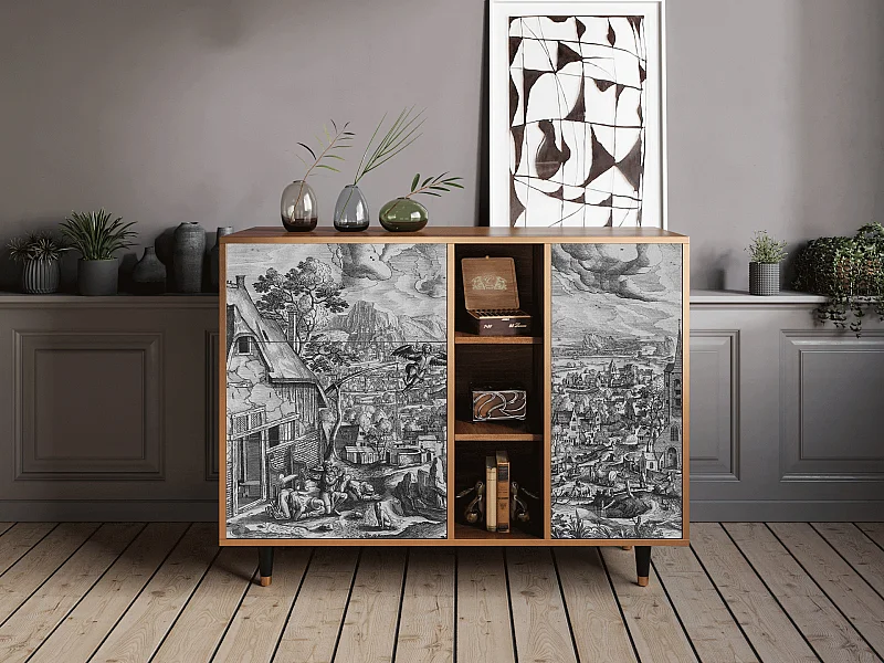 Buffet - 125x98x48 cm - BS2 - Departure, Noyer