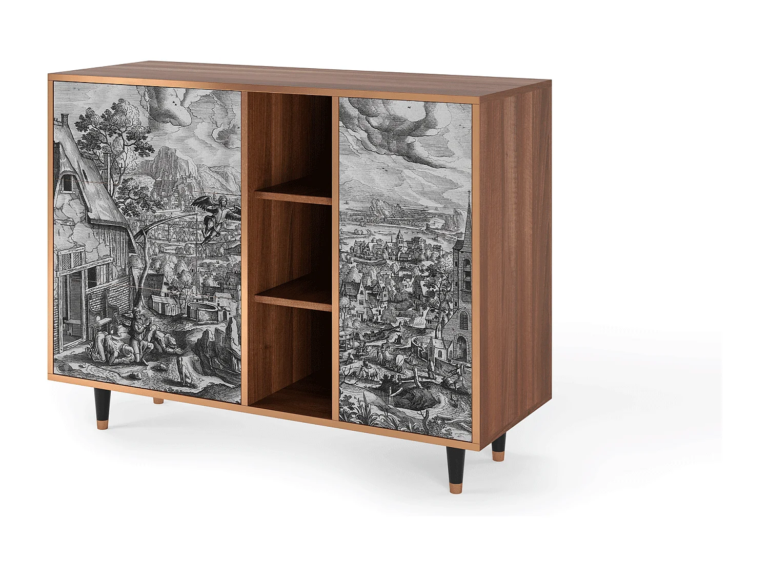 Buffet - 125x98x48 cm - BS2 - Departure, Noyer