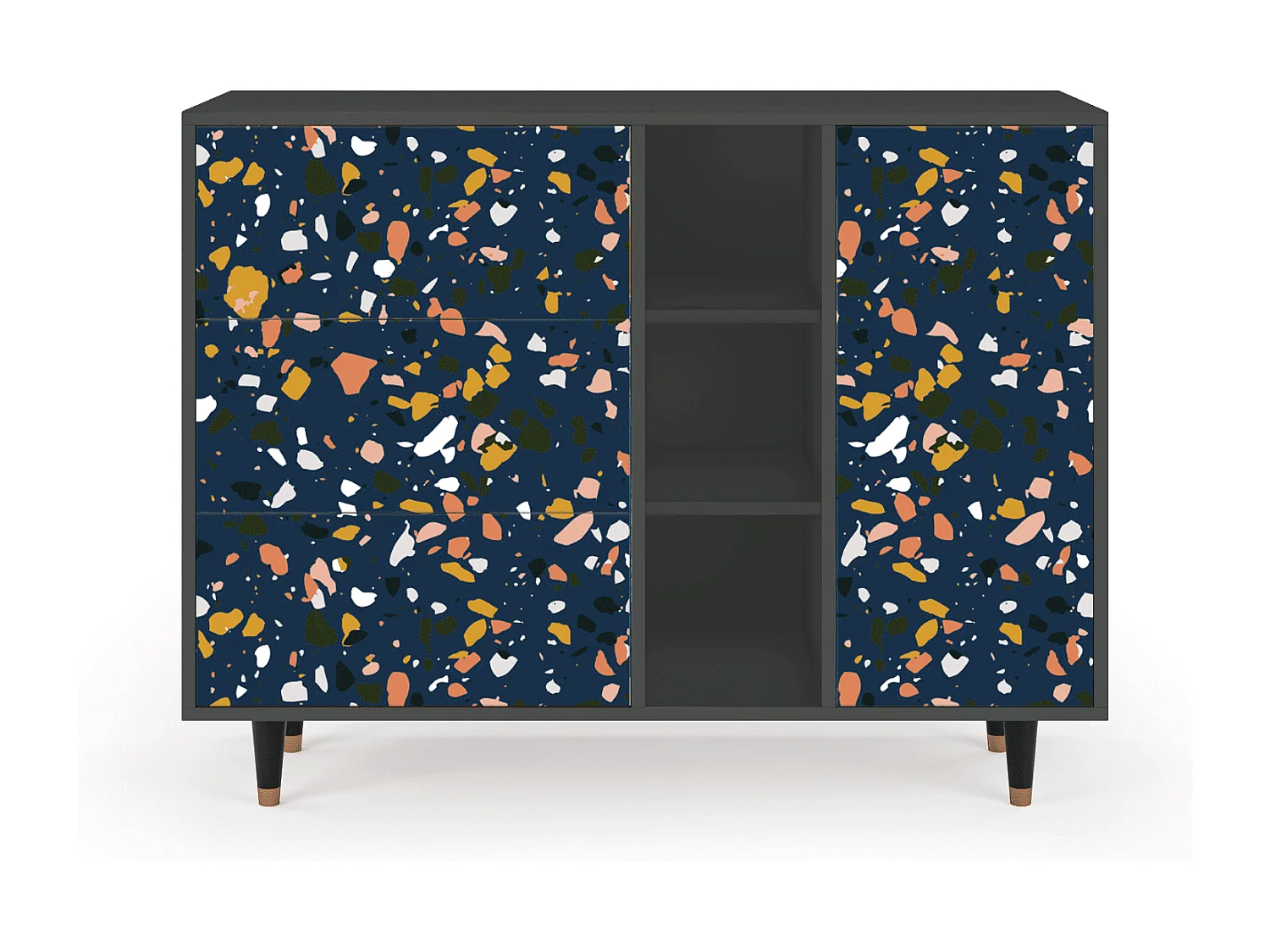 Credenza - 125x98x48 cm - BS2 - Night Sky Langhterns, Antracite