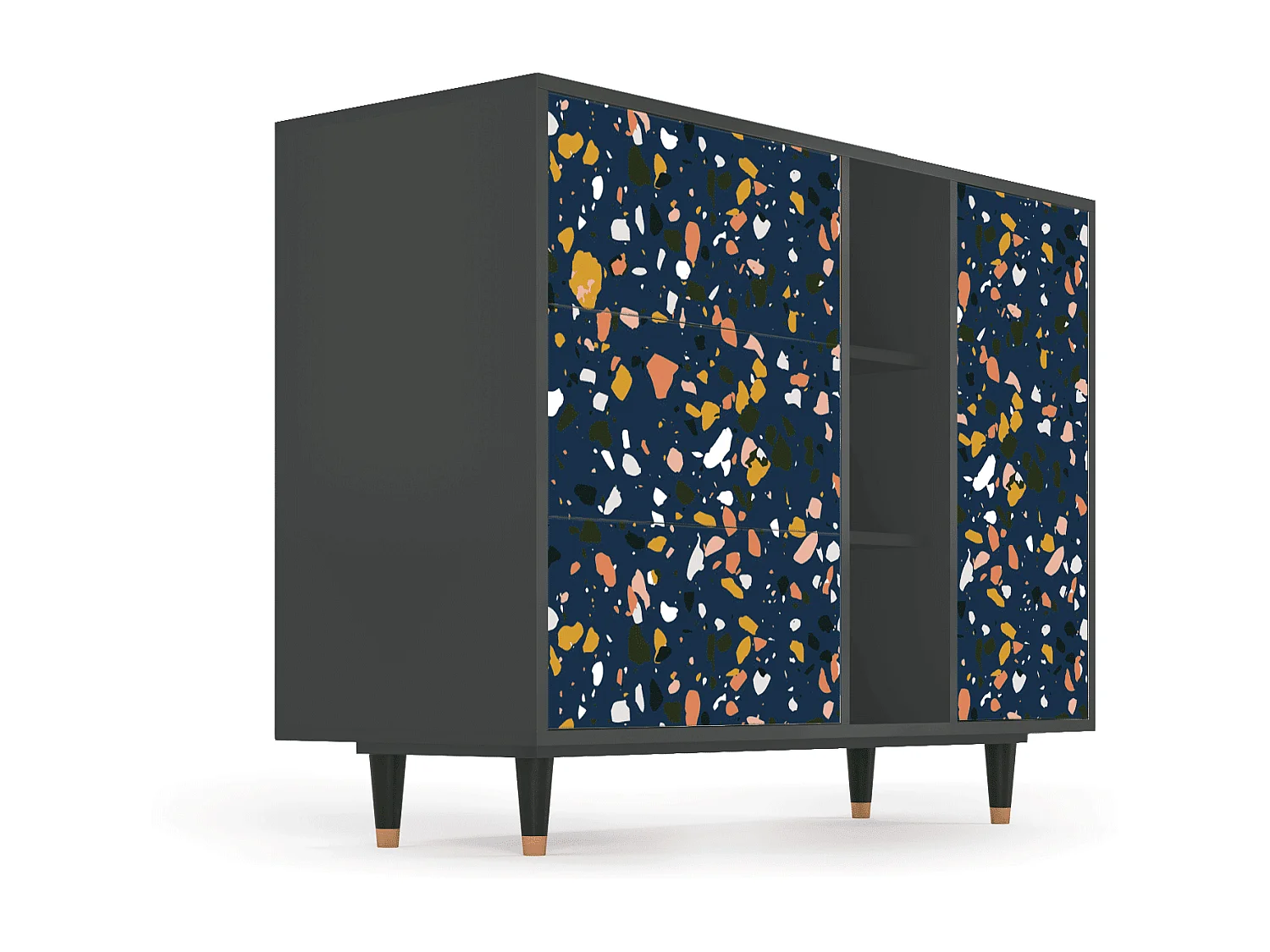 Buffet - 125x98x48 cm - BS2 - Night Sky Langhterns, Anthracite