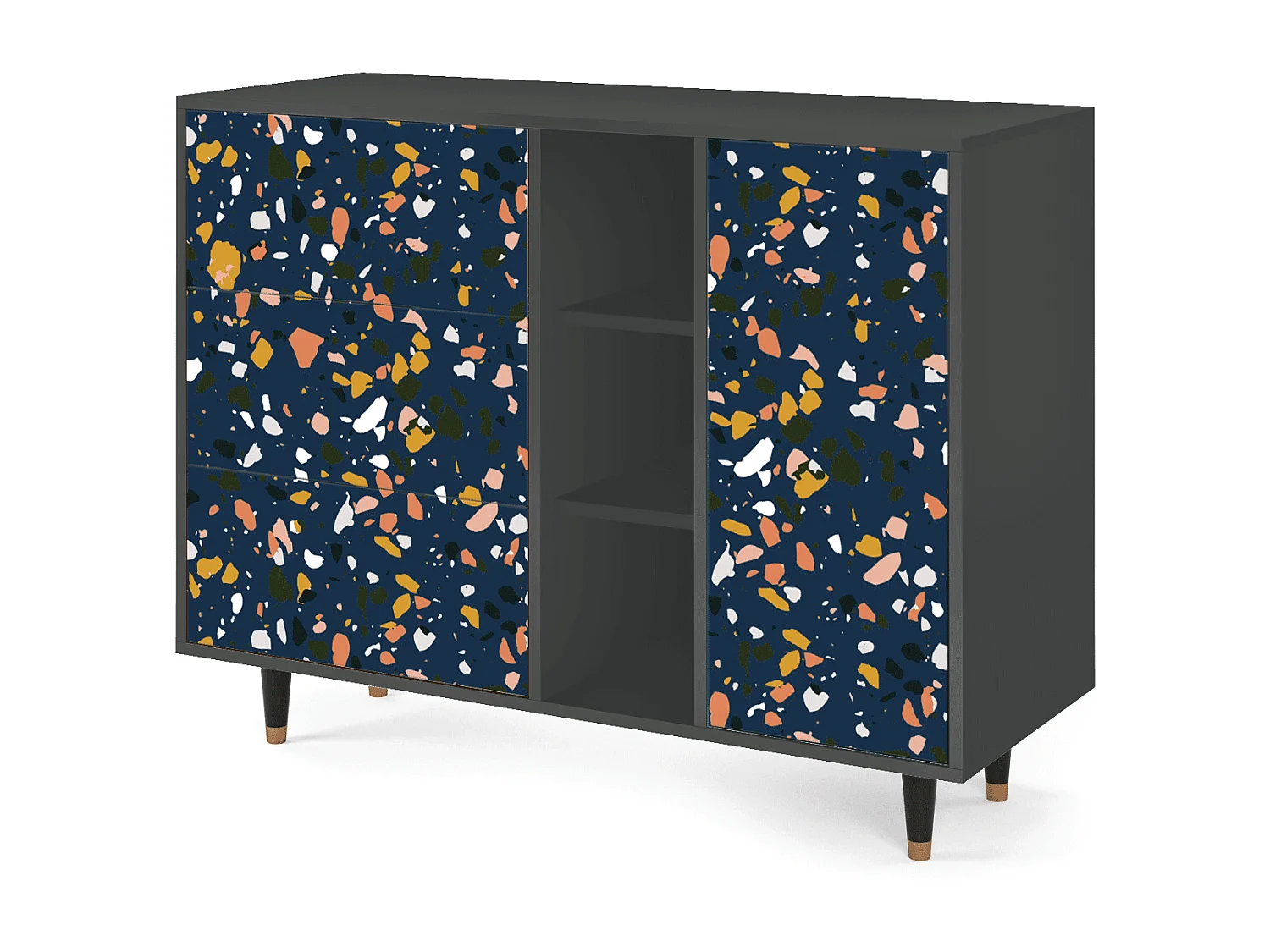 Buffet - 125x98x48 cm - BS2 - Night Sky Langhterns, Anthracite