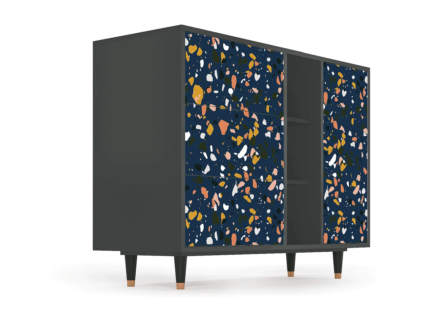 Buffet - 125x98x48 cm - BS2 - Night Sky Langhterns, Anthracite