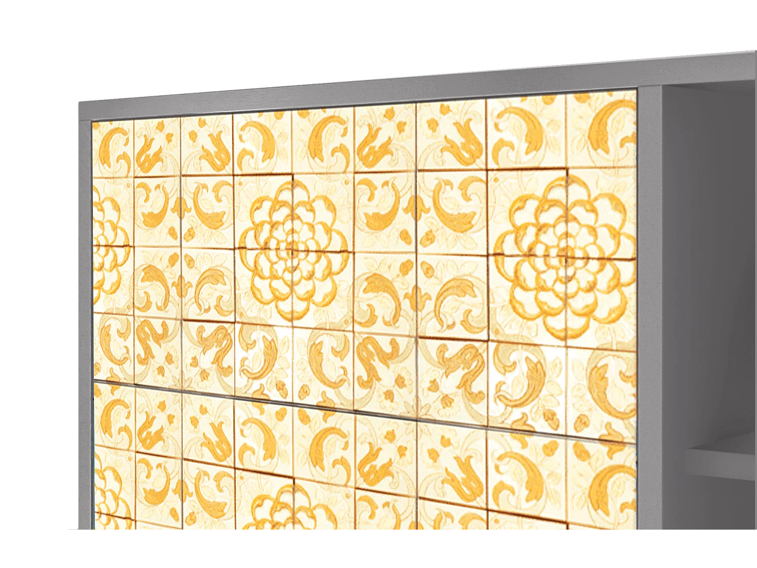 Buffet - 125x98x48 cm - BS2 - Sunshiny Tile, Gris