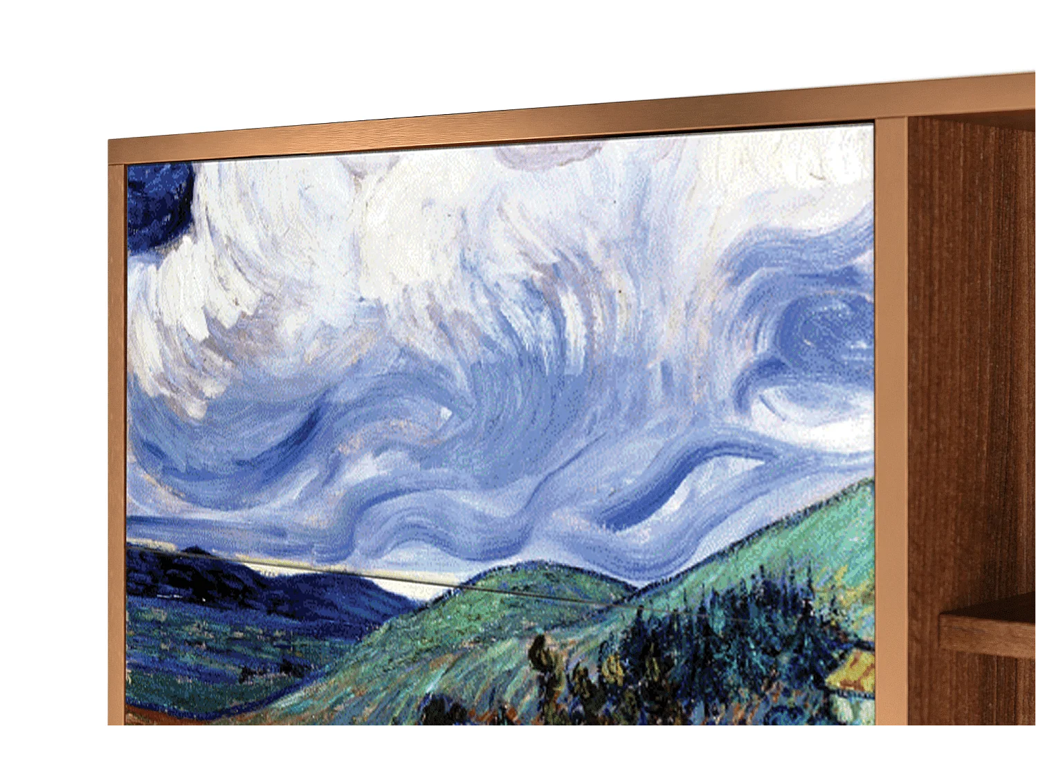 Kredens - 125x98x48 cm - BS2 - Landscape, Orzech