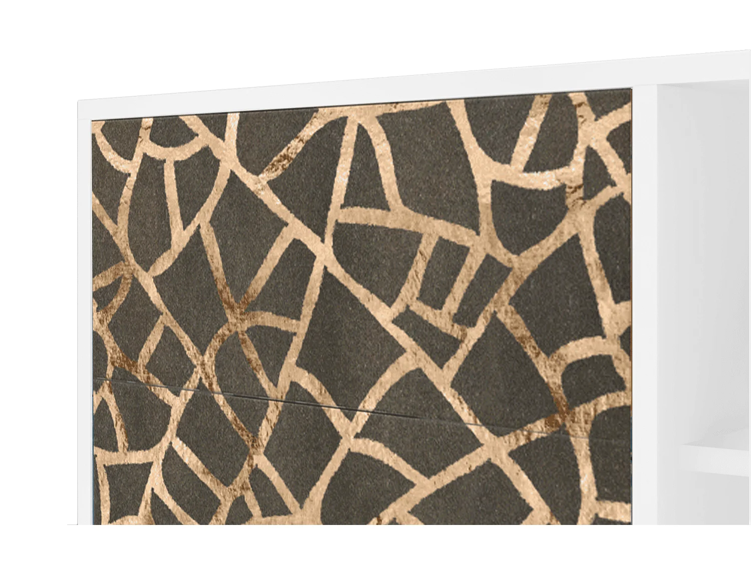 Buffet - 125x98x48 cm - BS2 - Enlarged Leaf, Blanc