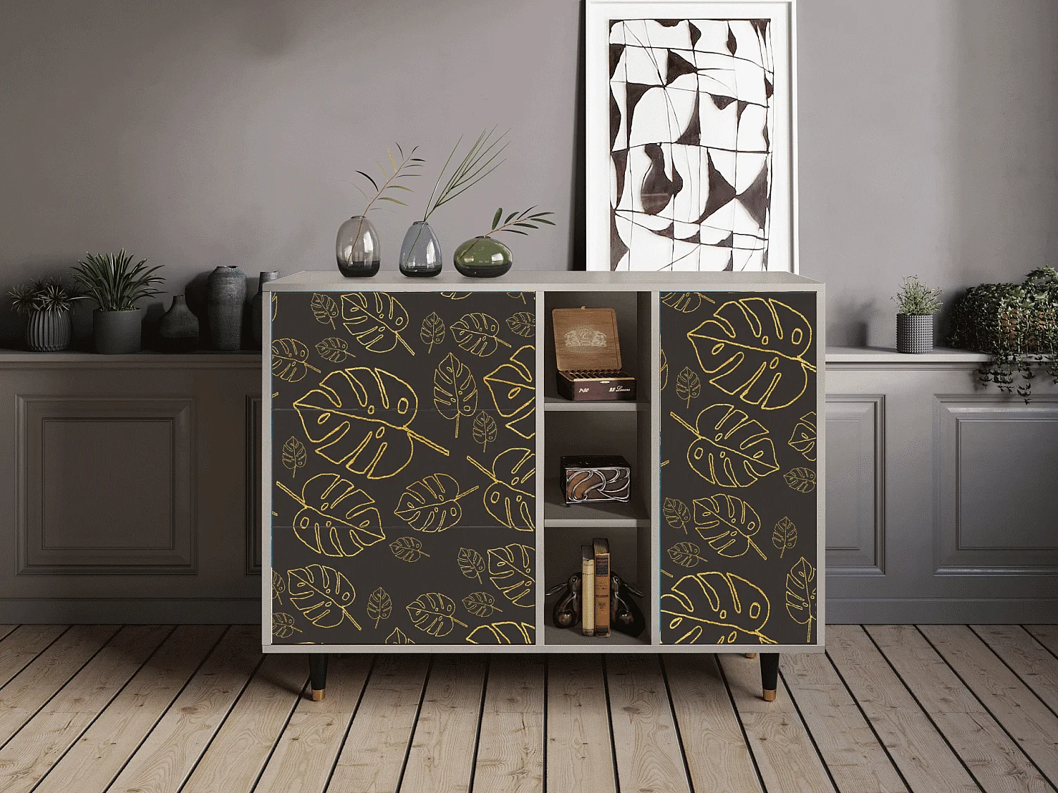 Credenza - 125x98x48 cm - BS2 - Fall Of The Leaves, Sabbia