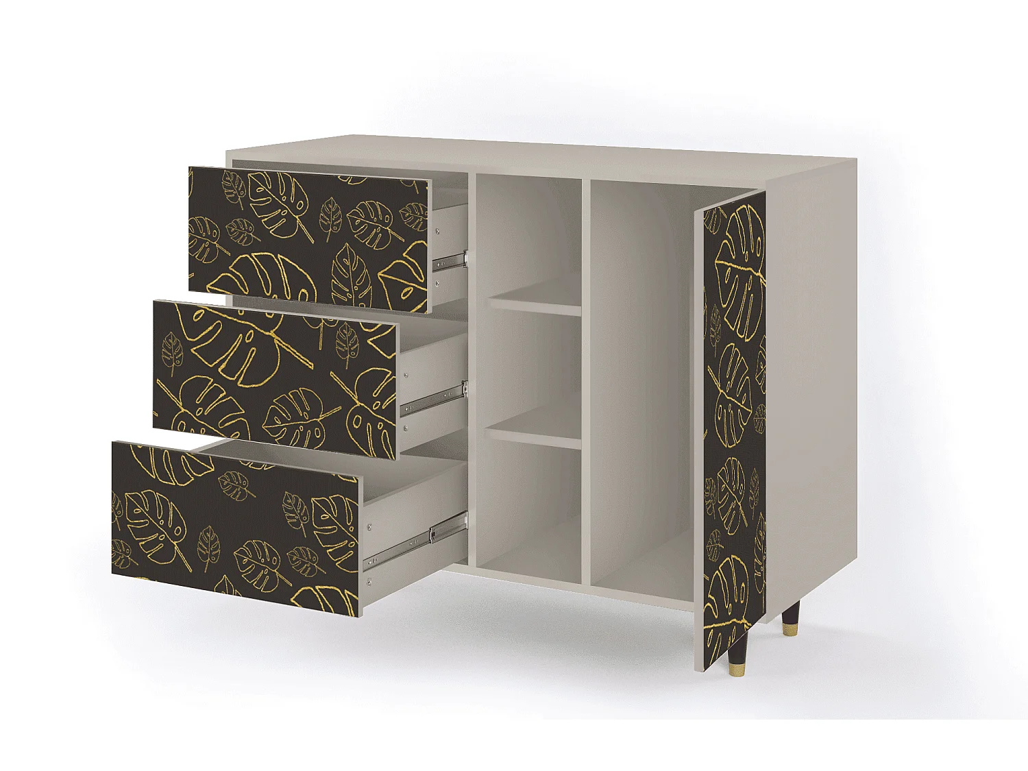 Credenza - 125x98x48 cm - BS2 - Fall Of The Leaves, Sabbia