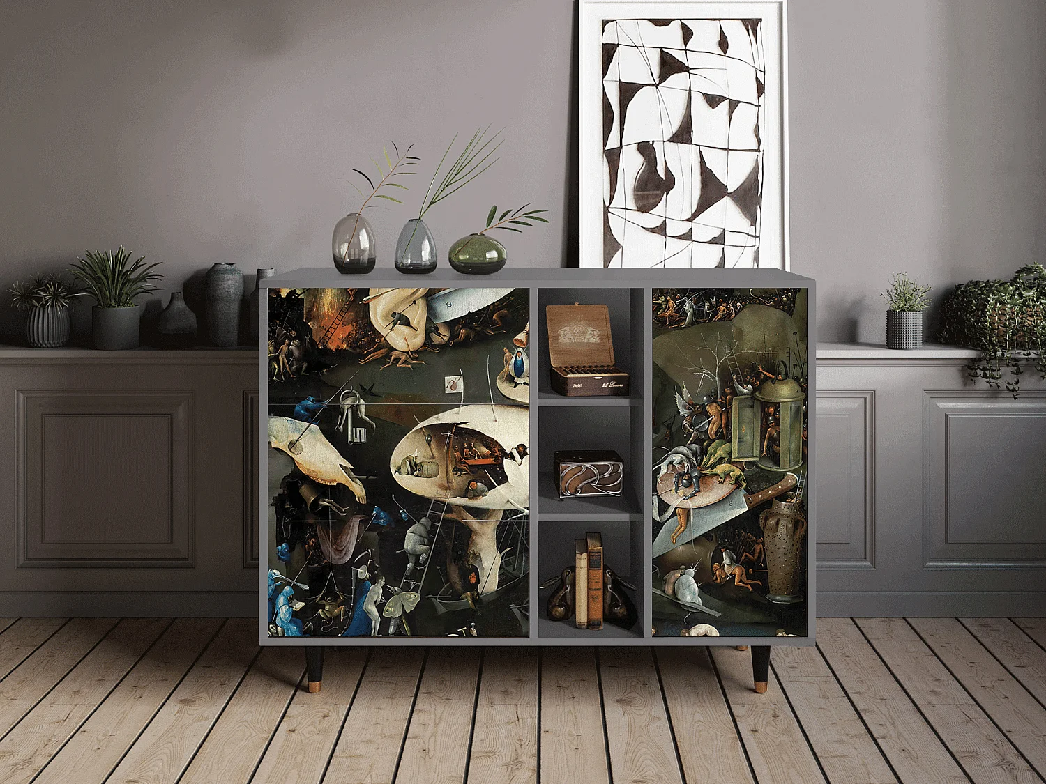 Sideboard - 125x98x48 cm - BS2 - The Garden 2, Grau