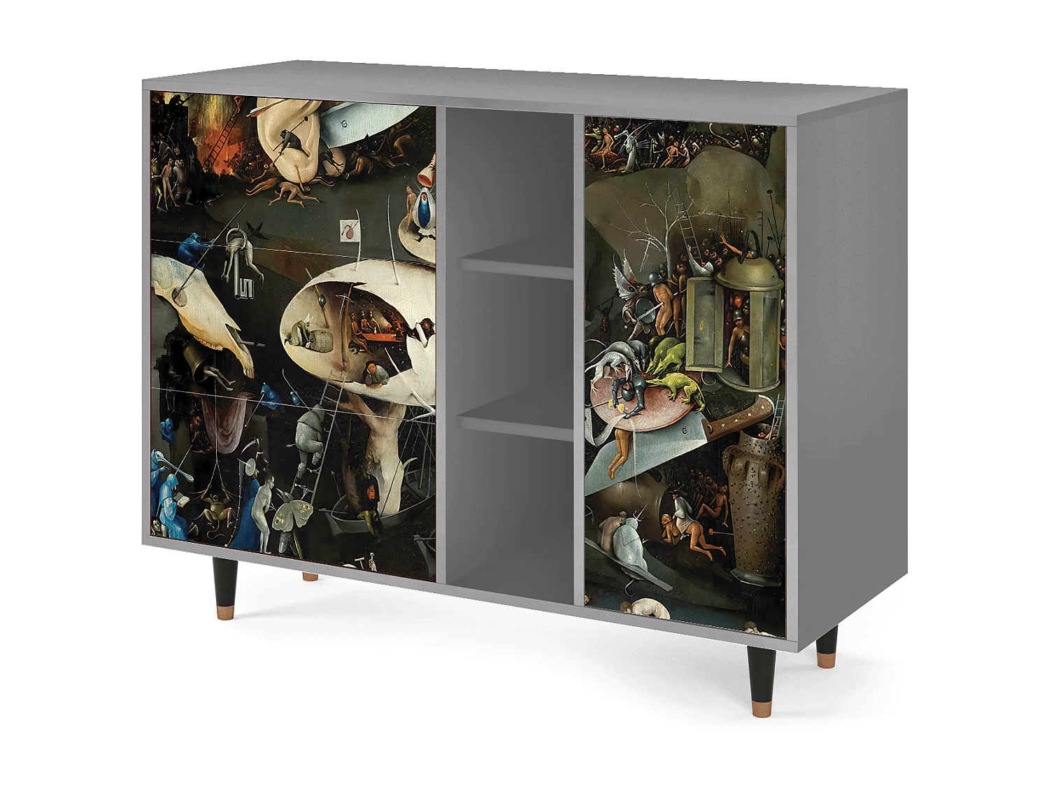 Buffet - 125x98x48 cm - BS2 - The Garden 2, Gris