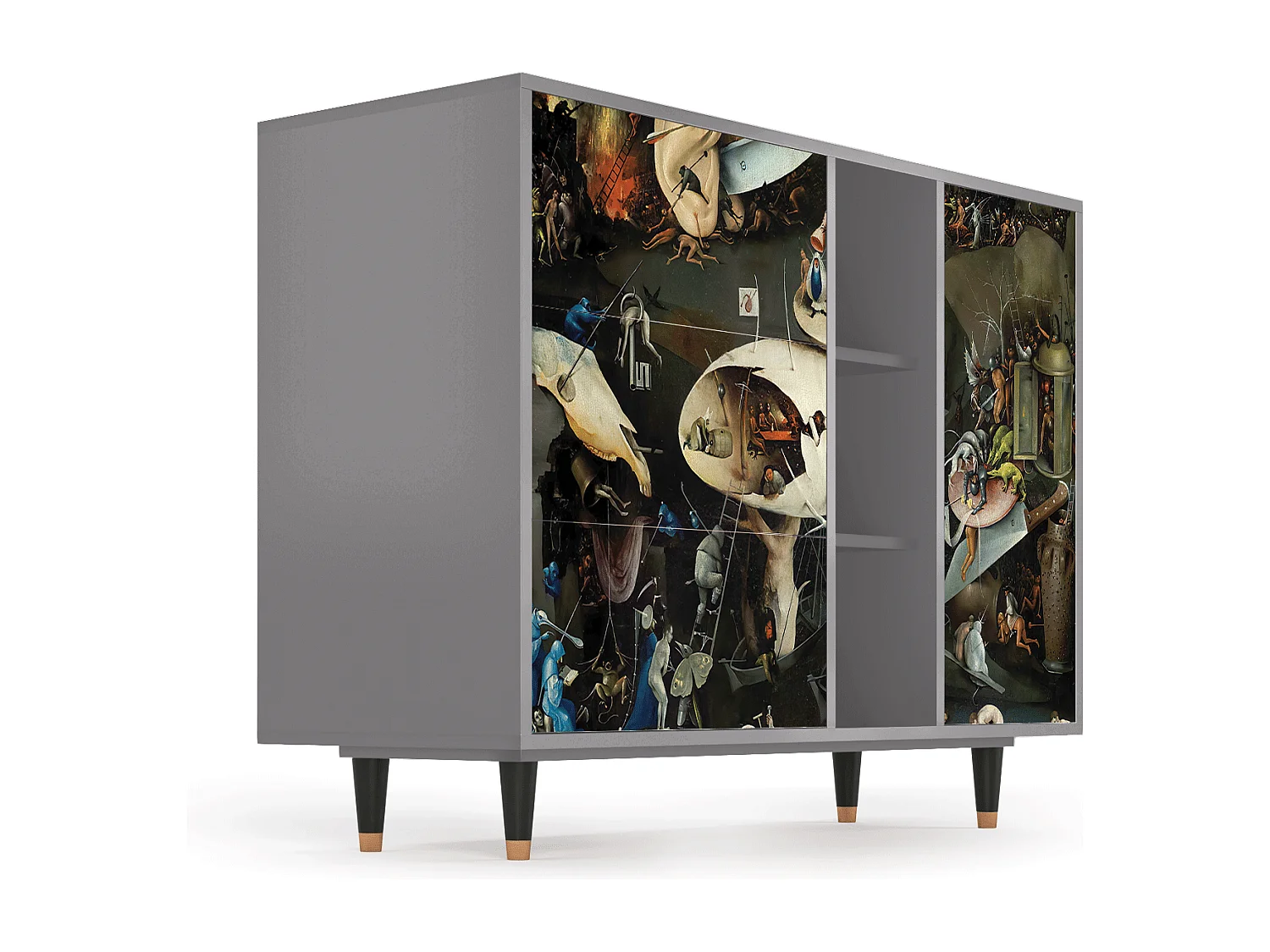 Buffet - 125x98x48 cm - BS2 - The Garden 2, Gris