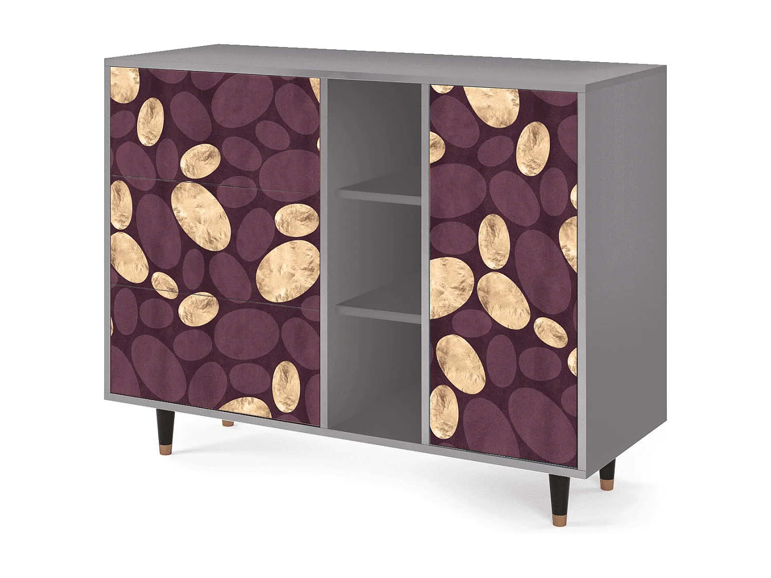 Credenza - 125x98x48 cm - BS2 - Fine Wine, Grigio