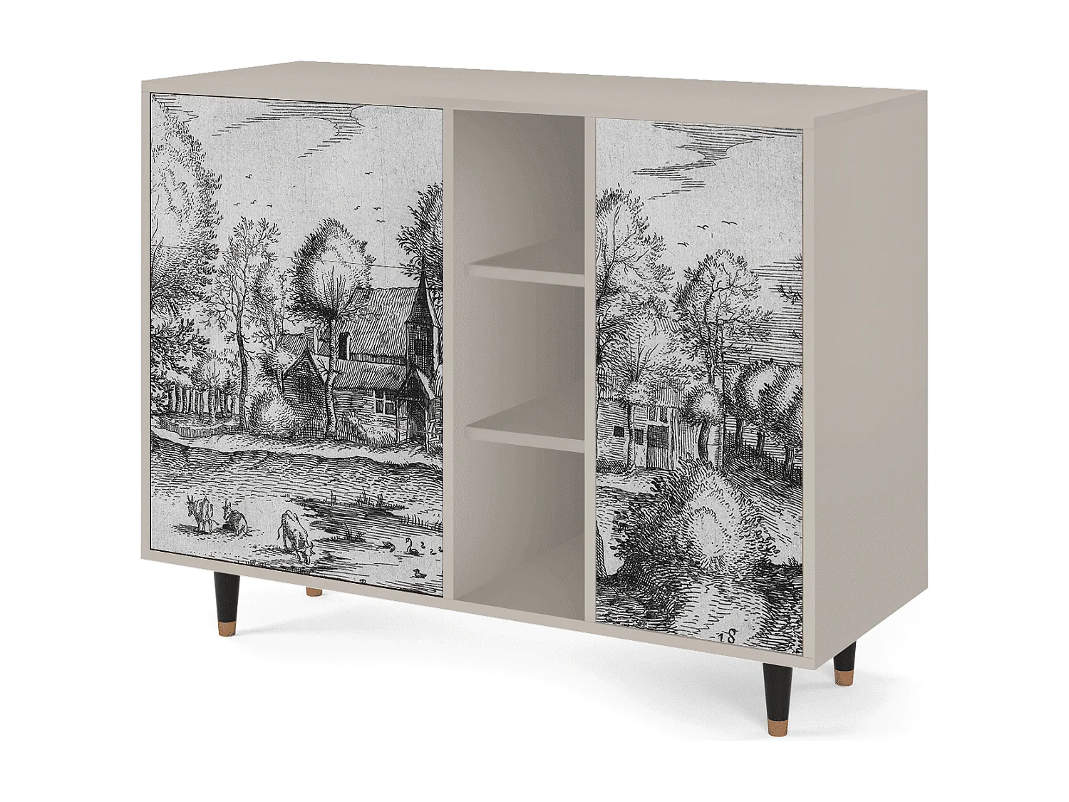 Buffet - 125x98x48 cm - BS2 - A Pond, Sable