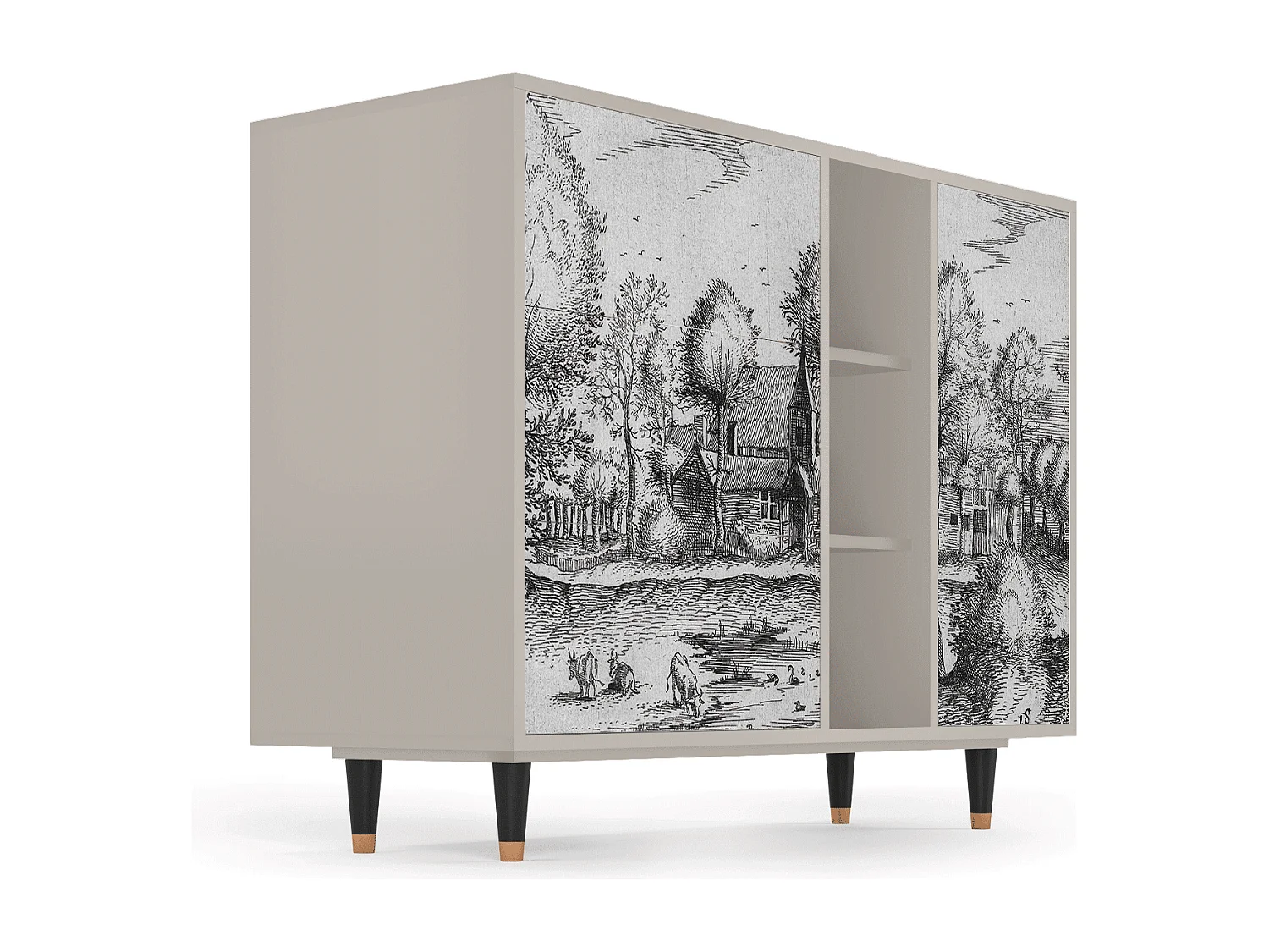 Buffet - 125x98x48 cm - BS2 - A Pond, Sable