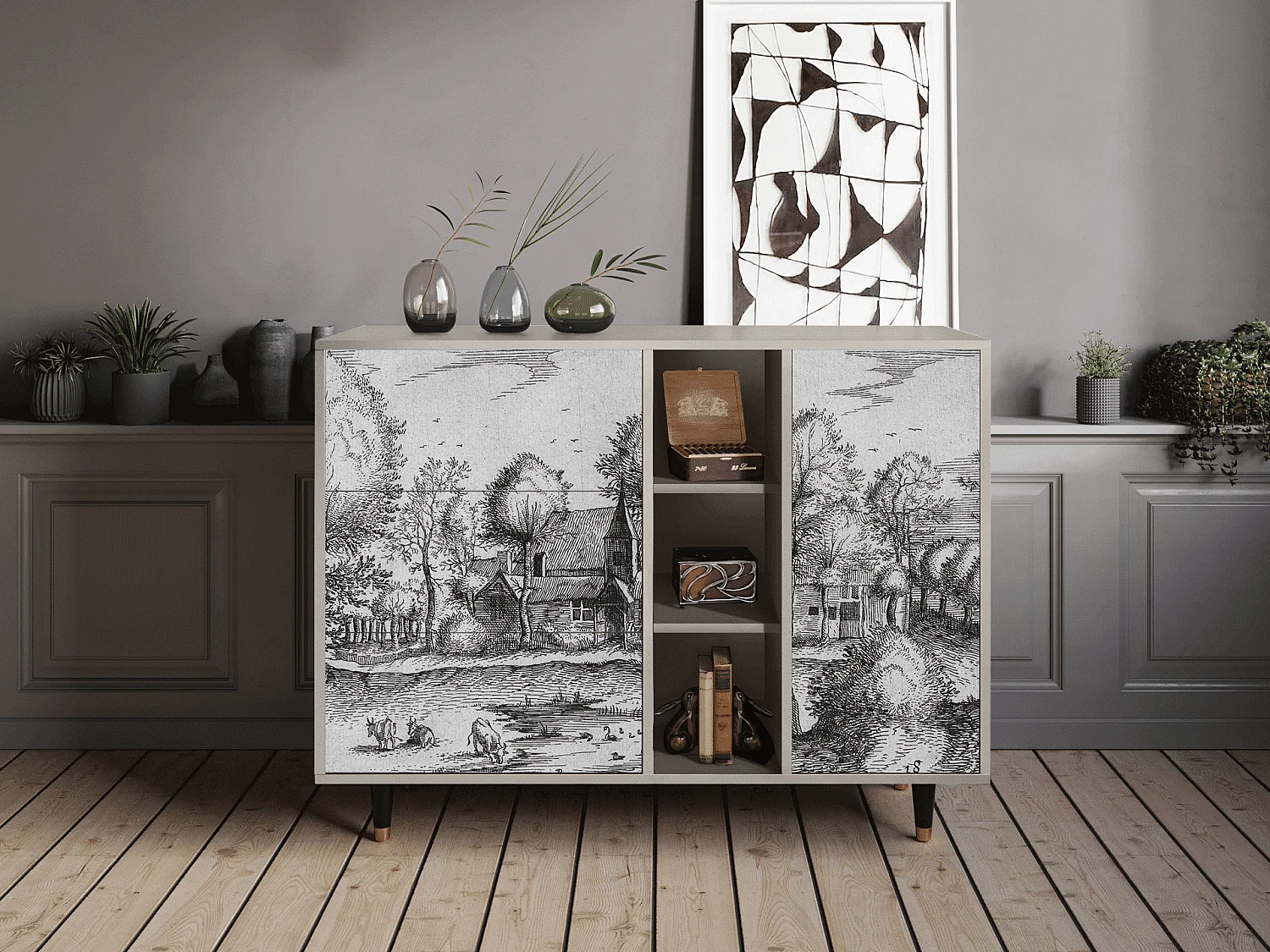 Buffet - 125x98x48 cm - BS2 - A Pond, Sable