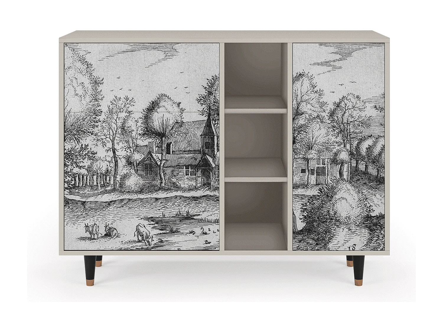 Buffet - 125x98x48 cm - BS2 - A Pond, Sable