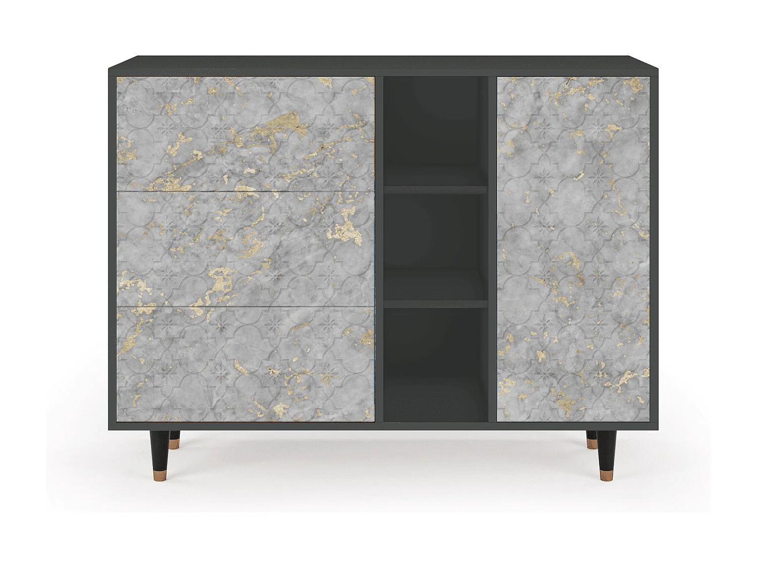 Buffet - 125x98x48 cm - BS2 - Mariana Trench, Anthracite