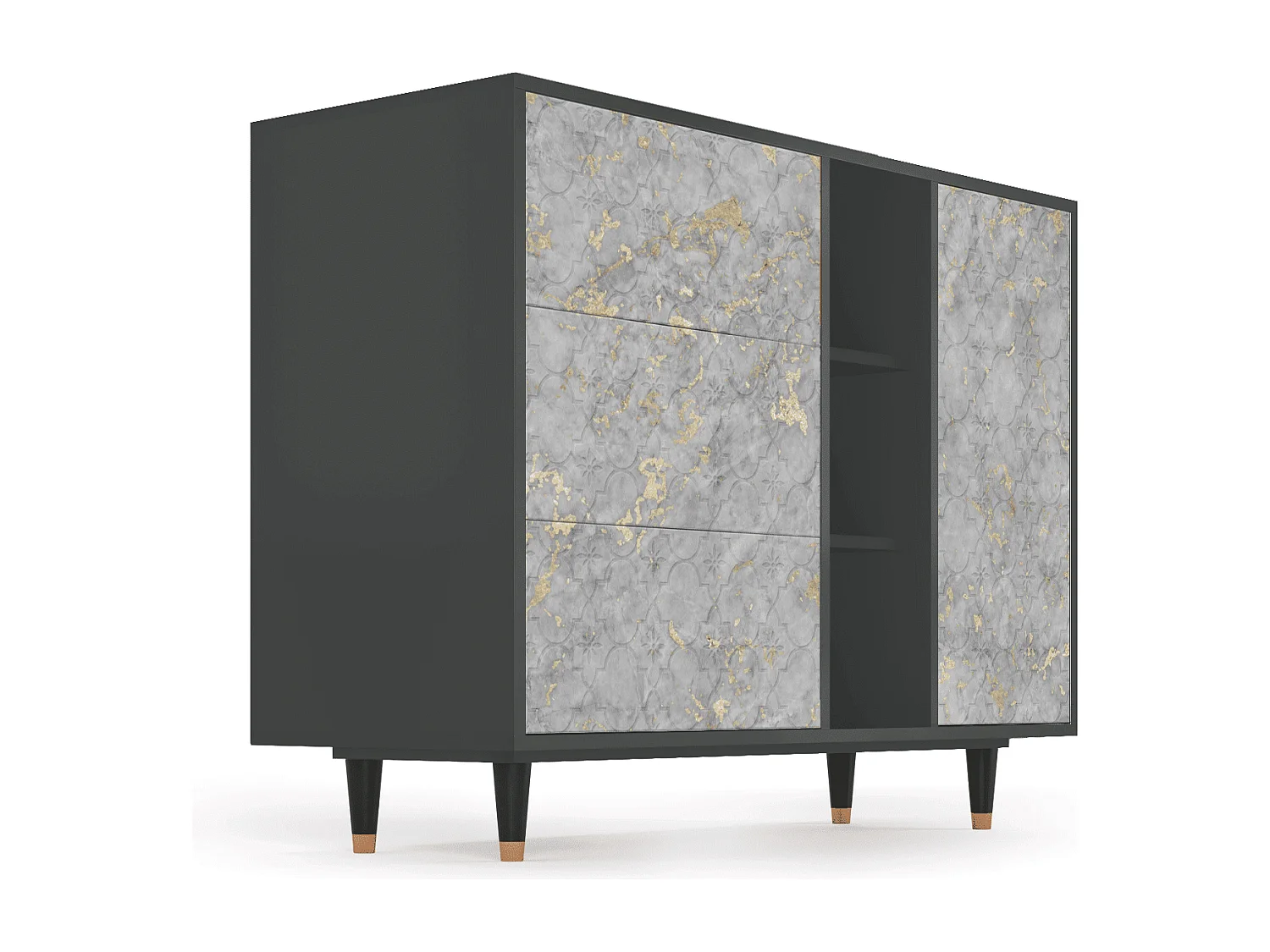 Buffet - 125x98x48 cm - BS2 - Mariana Trench, Anthracite