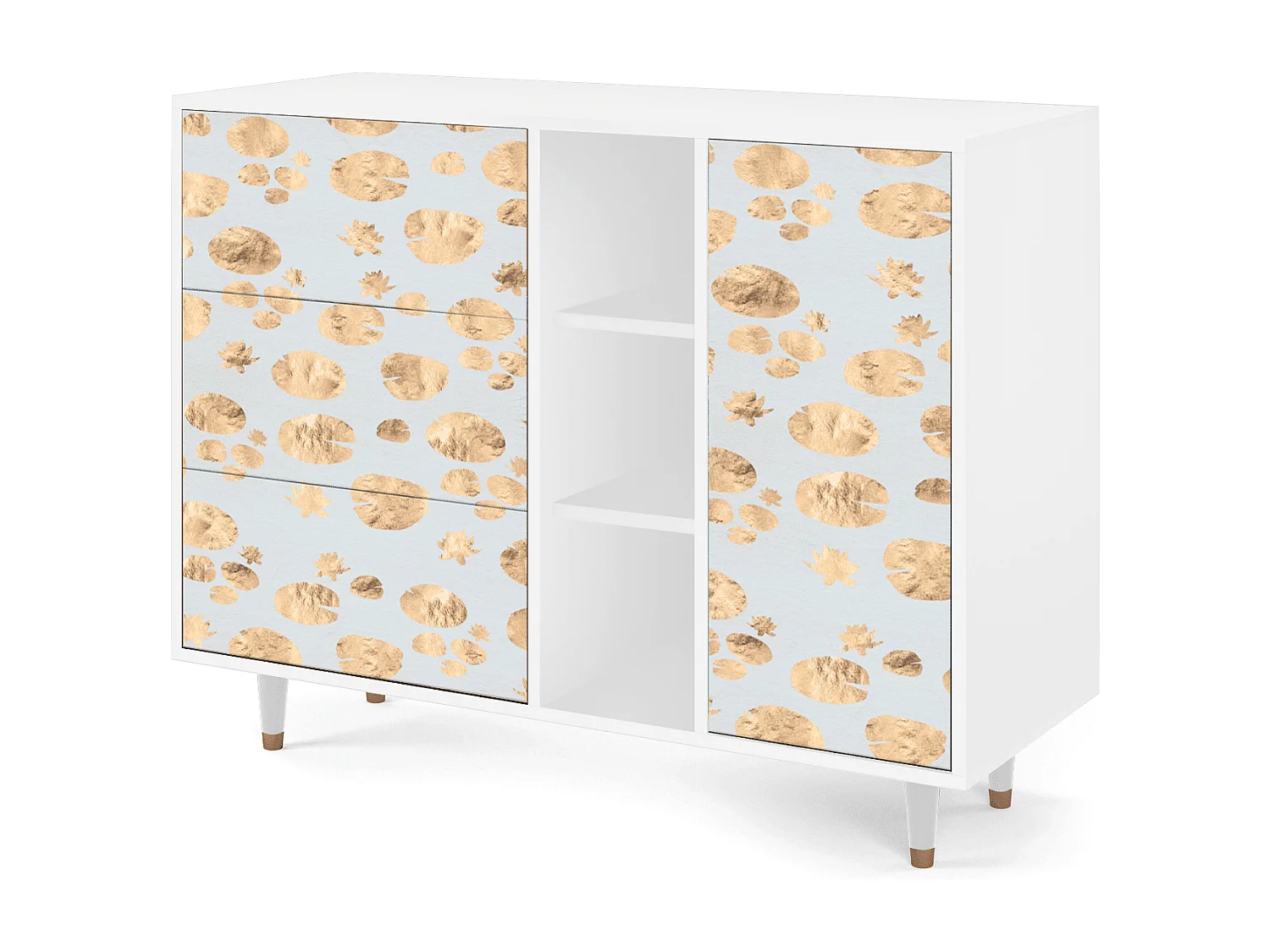 Buffet - 125x98x48 cm - BS2 - Blue Giraffe, Blanc