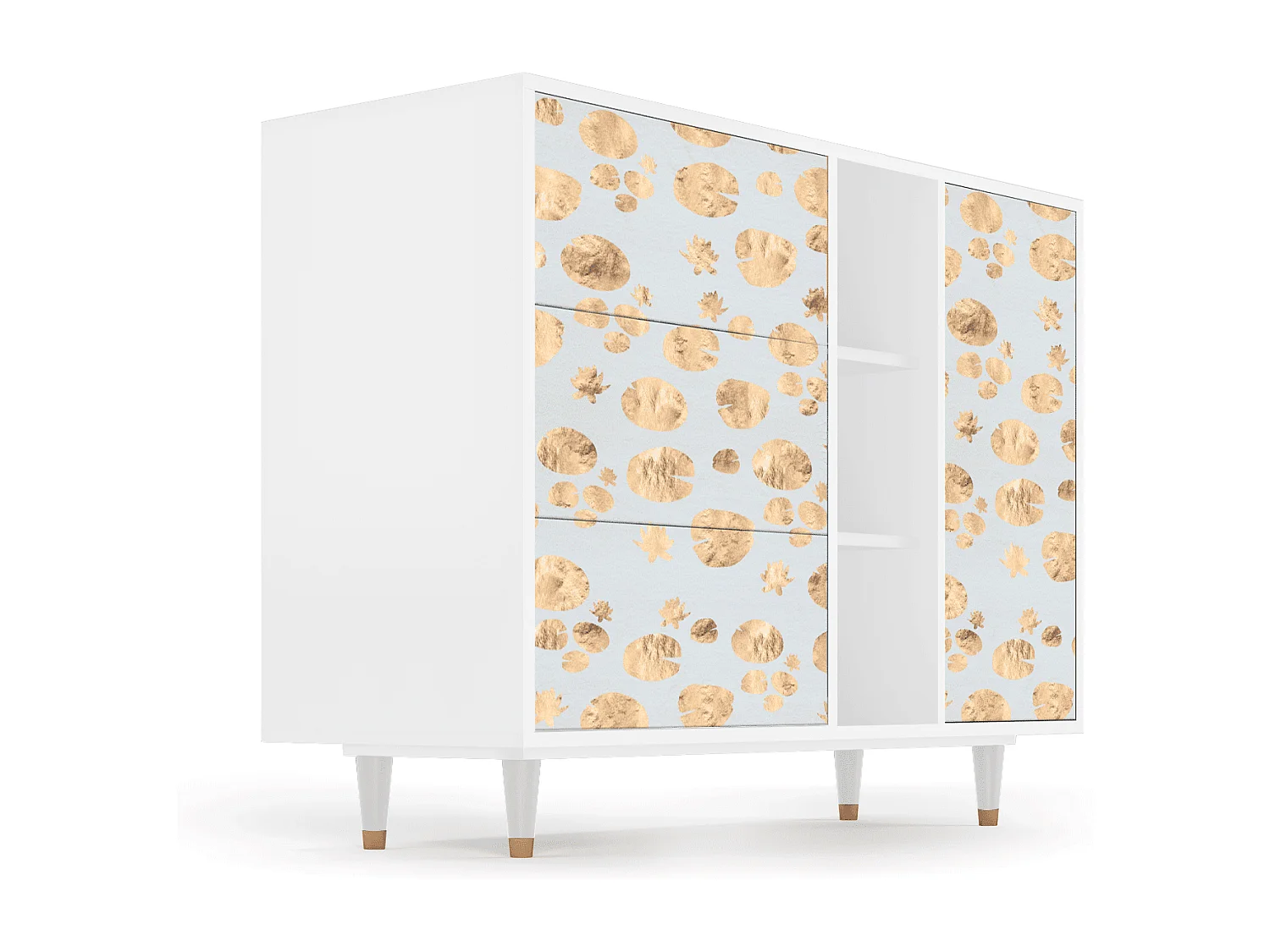 Buffet - 125x98x48 cm - BS2 - Blue Giraffe, Blanc