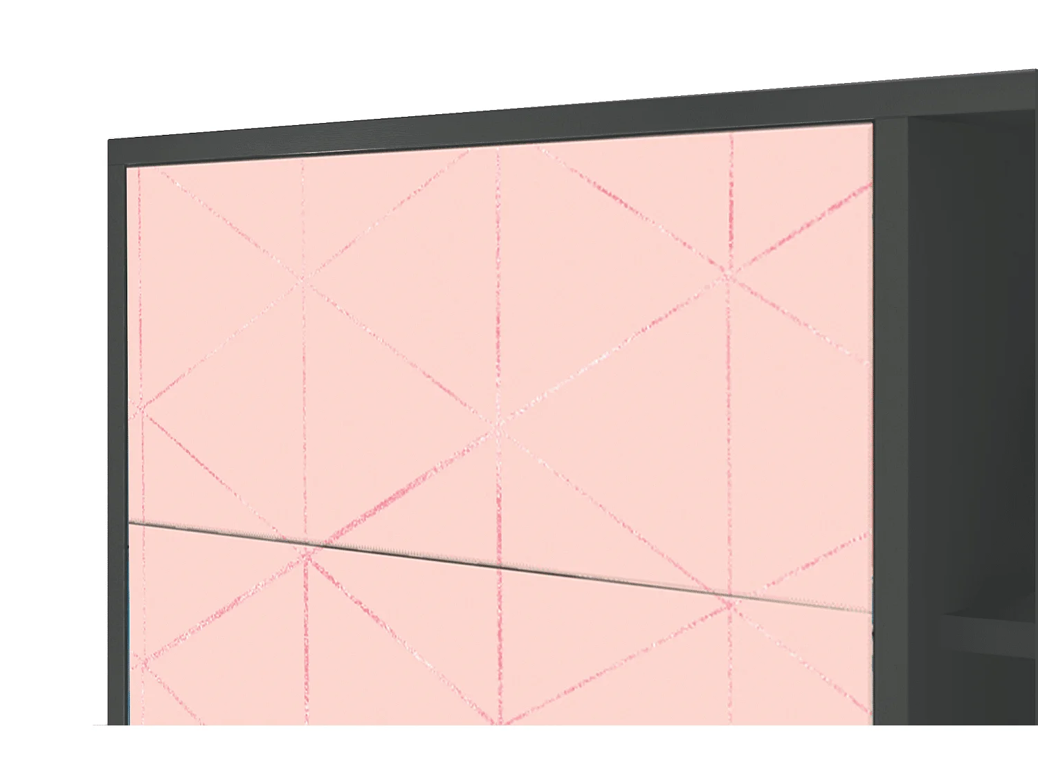 Buffet - 125x98x48 cm - BS2 - Rose Quartz, Anthracite