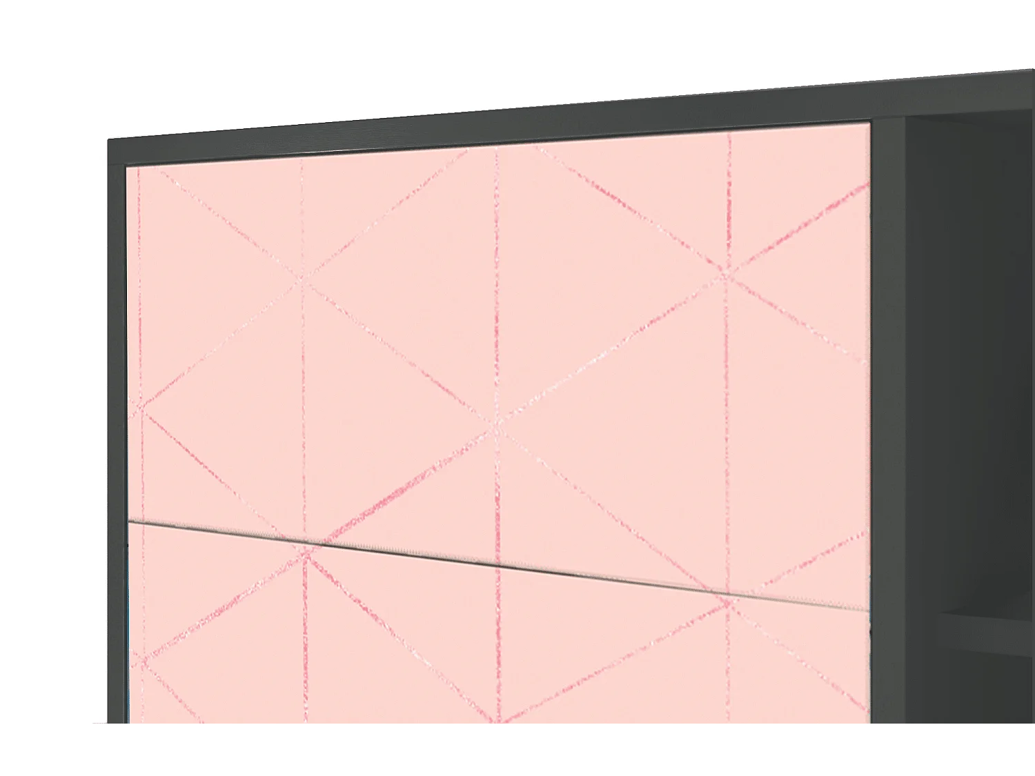 Buffet - 125x98x48 cm - BS2 - Rose Quartz, Anthracite