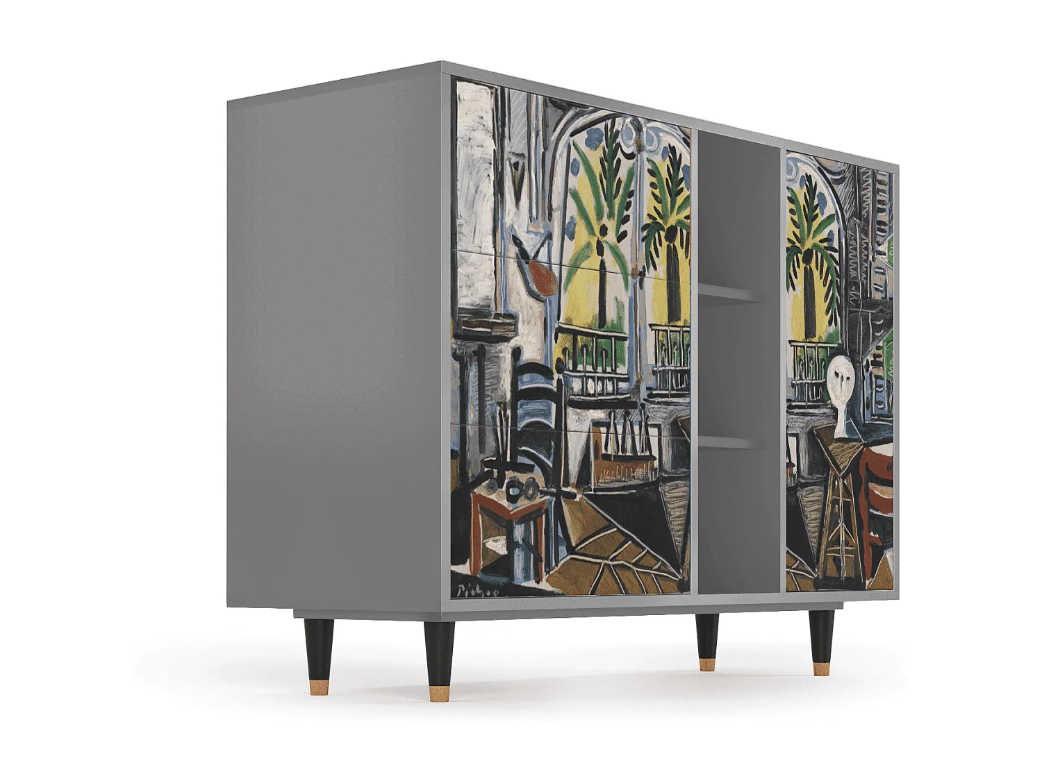 Buffet - 125x98x48 cm - BS2 - The Studio , Gris
