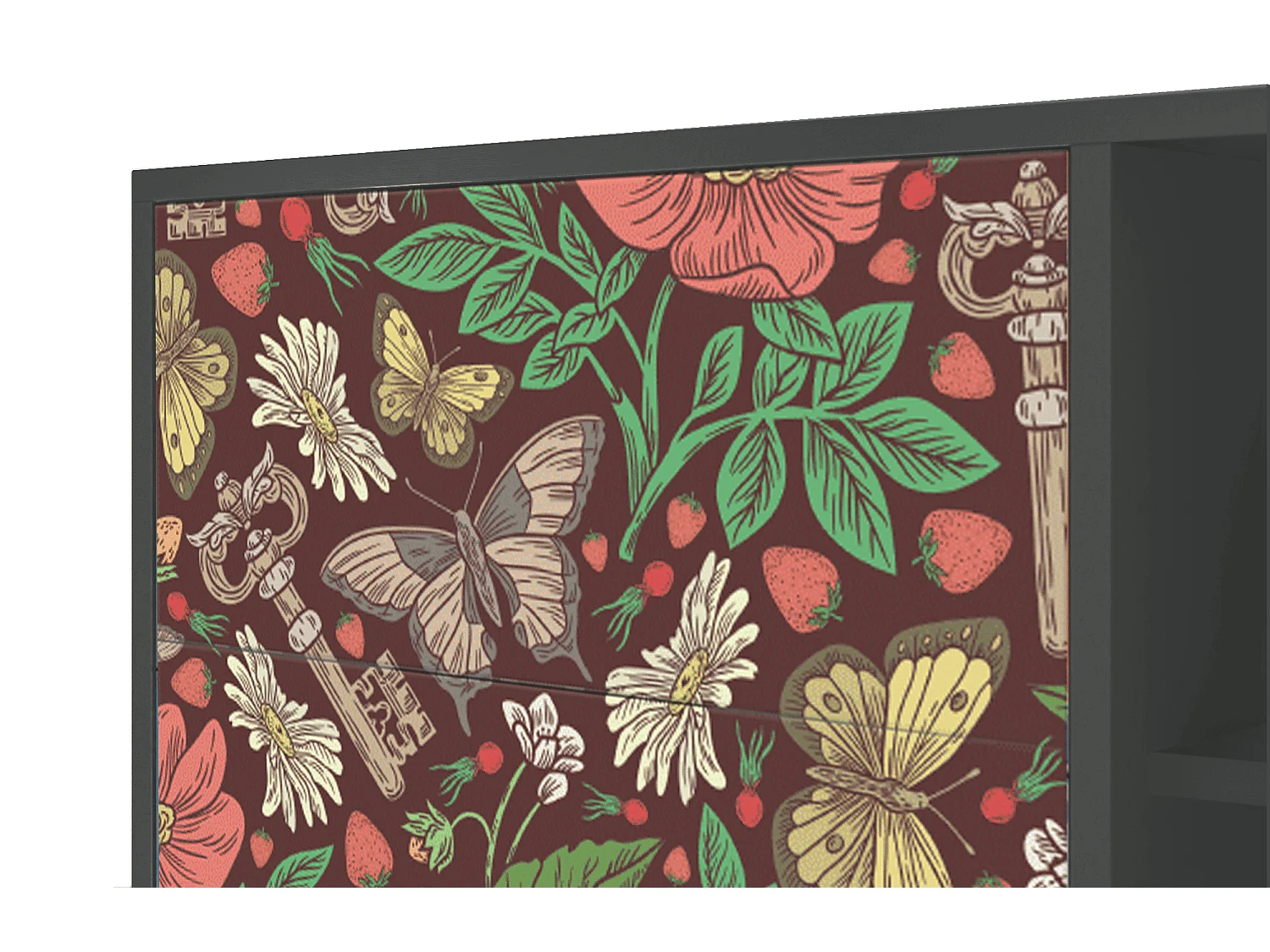 Credenza - 125x98x48 cm - BS2 - Alice in Wonderland, Antracite