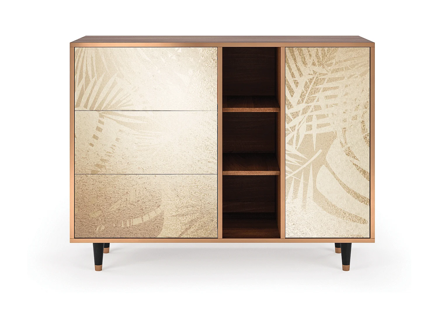 Buffet - 125x98x48 cm - BS2 - Plant of the Dessert, Noyer