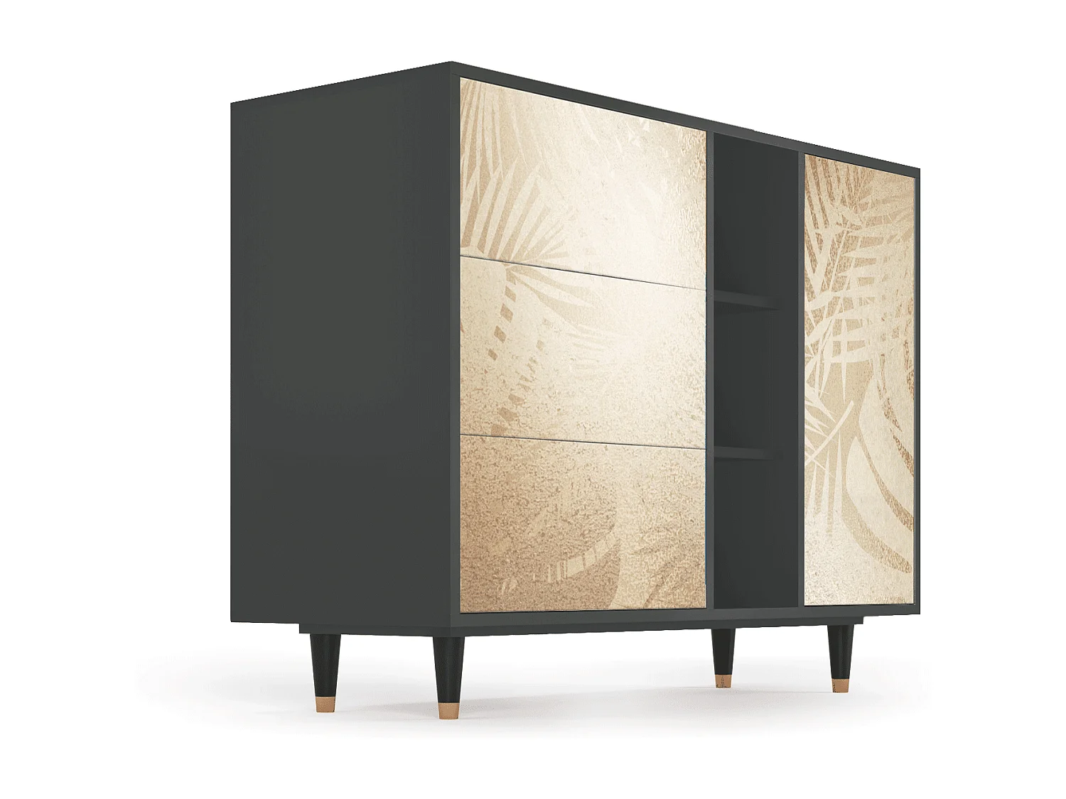 Sideboard - 125x98x48 cm - BS2 - Plant of the Dessert, Walnuss