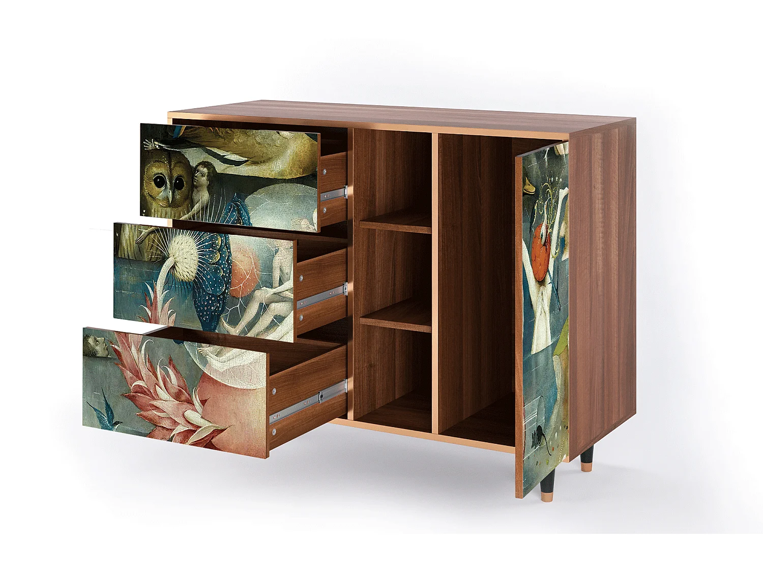 Kredens - 125x98x48 cm - BS2 - The Garden Of by Bosch, Orzech