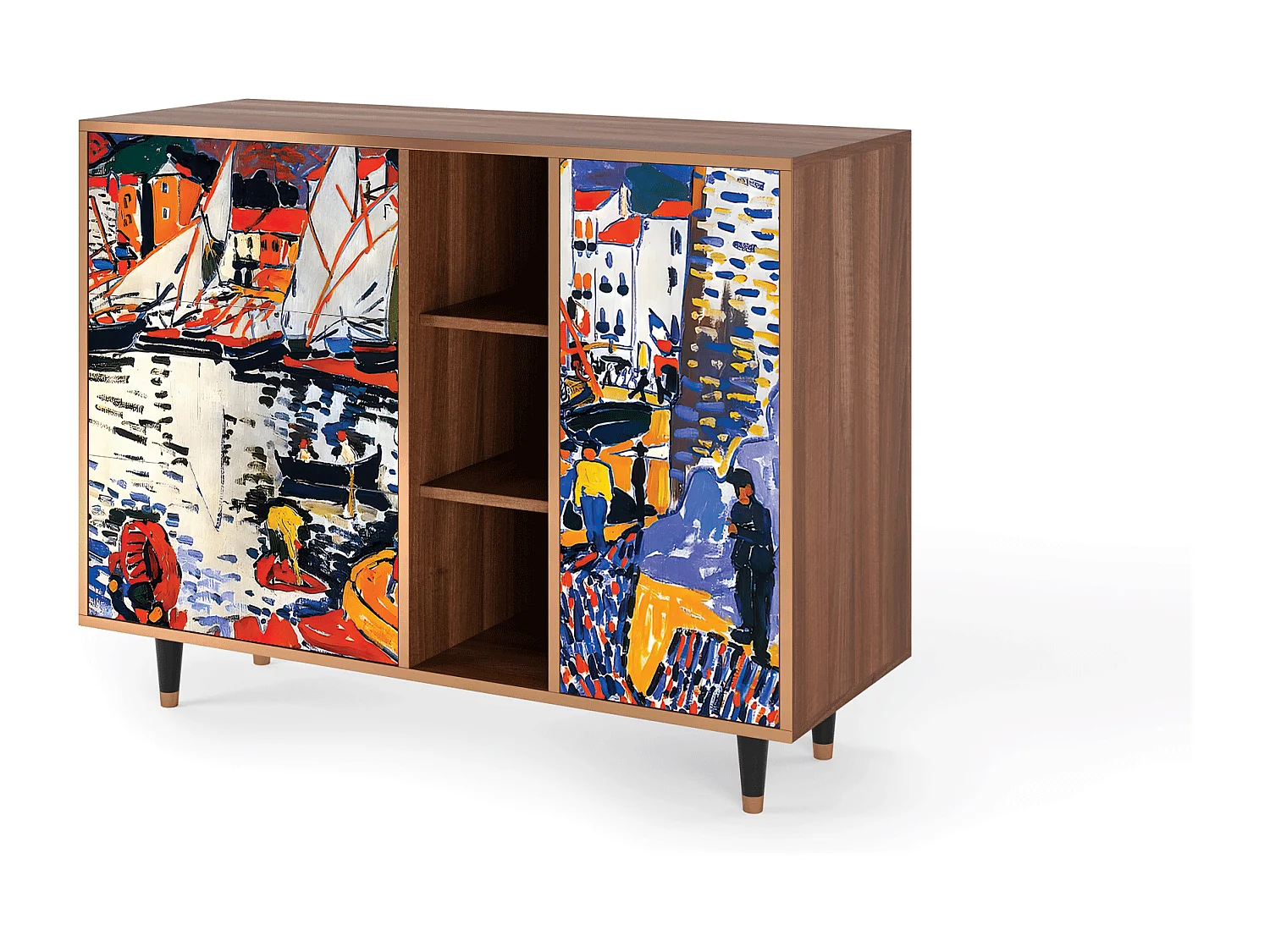 Credenza - 125x98x48 cm - BS2 - Le Séchage des voiles , Noce