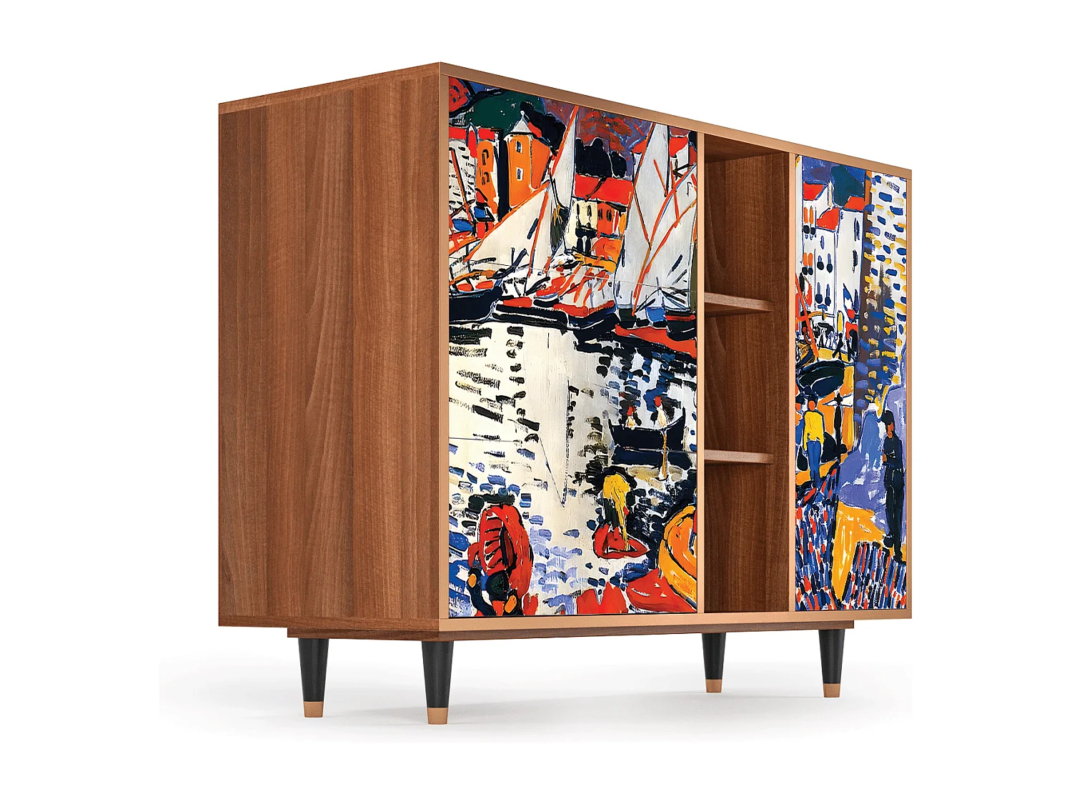 Credenza - 125x98x48 cm - BS2 - Le Séchage des voiles , Noce