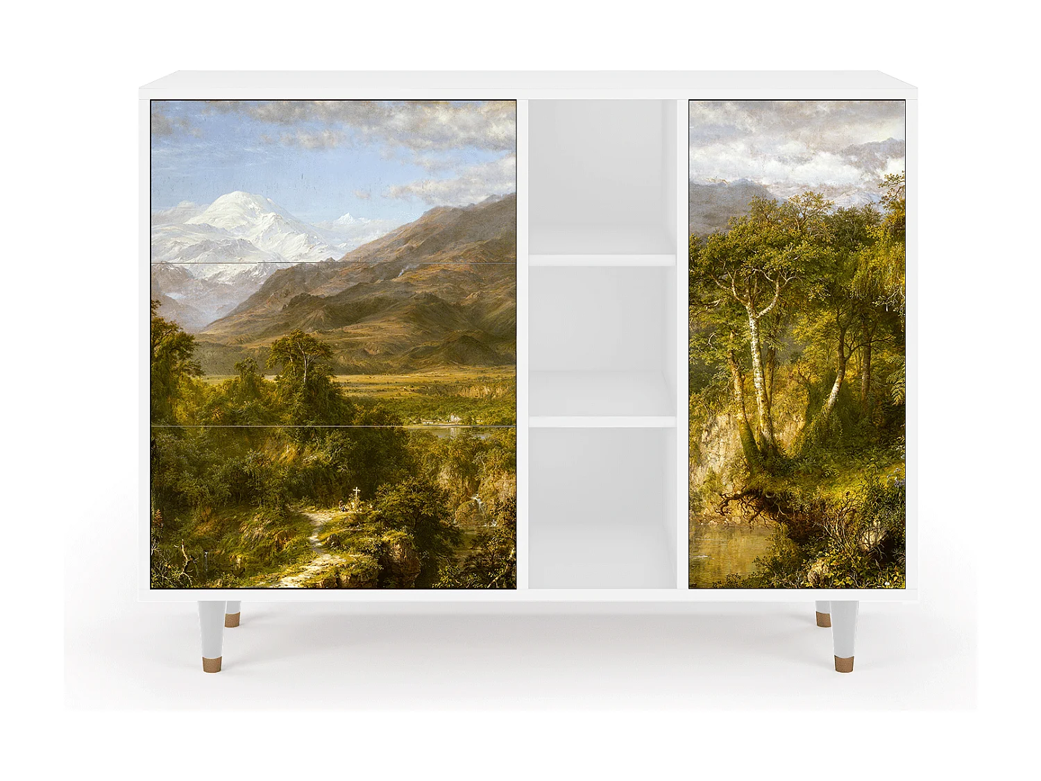 Aparador - 125x98x48 cm - BS2 - The Heart of the Andes , Blanco