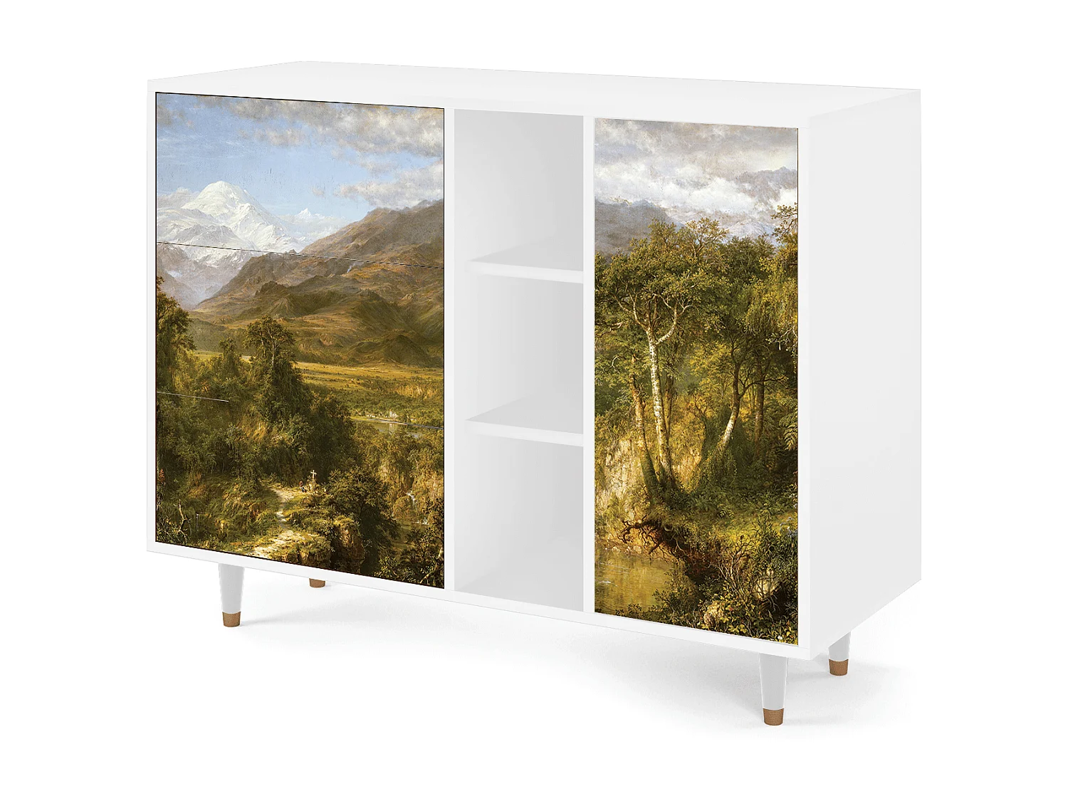 Aparador - 125x98x48 cm - BS2 - The Heart of the Andes , Blanco