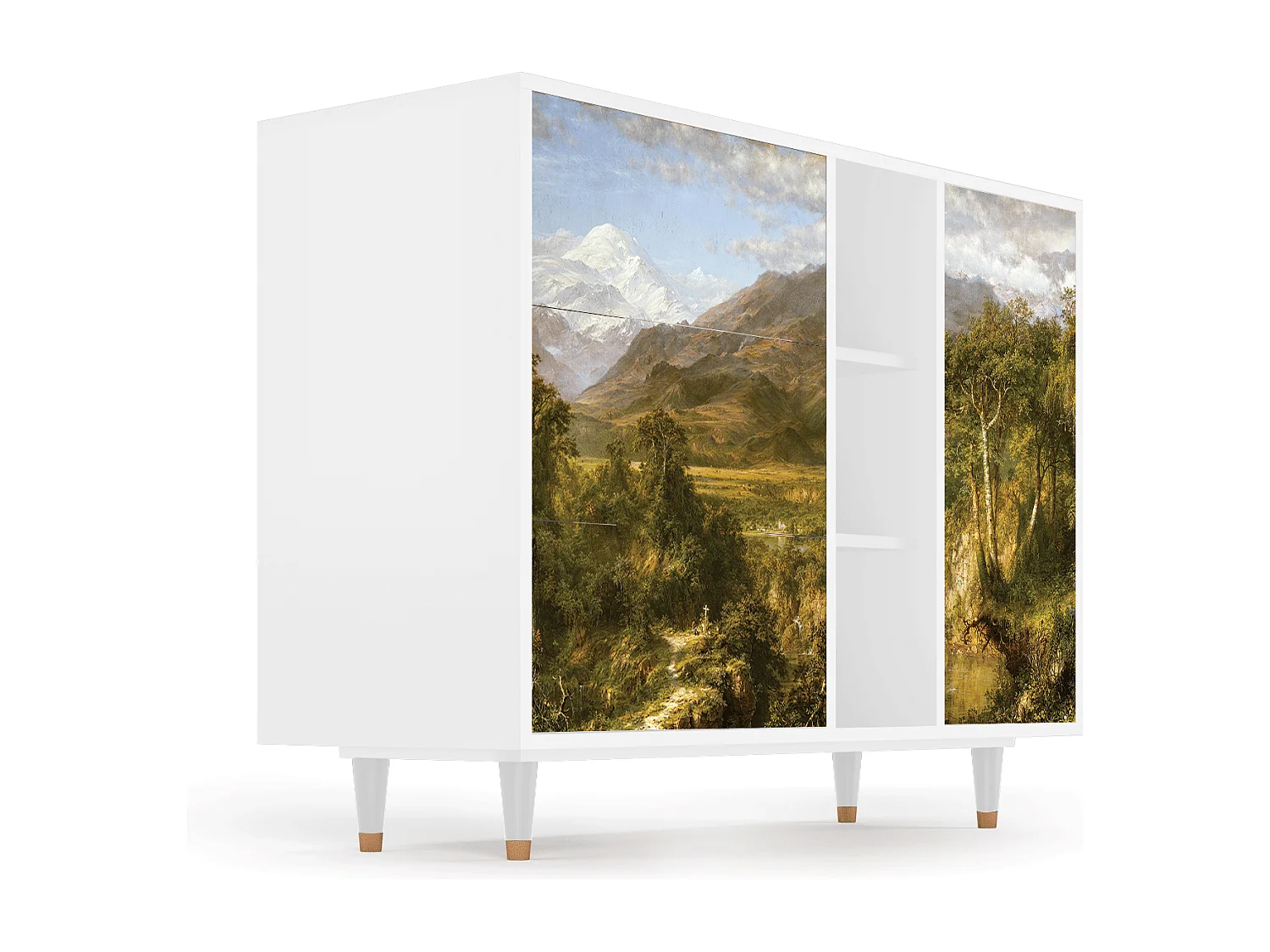Aparador - 125x98x48 cm - BS2 - The Heart of the Andes , Blanco