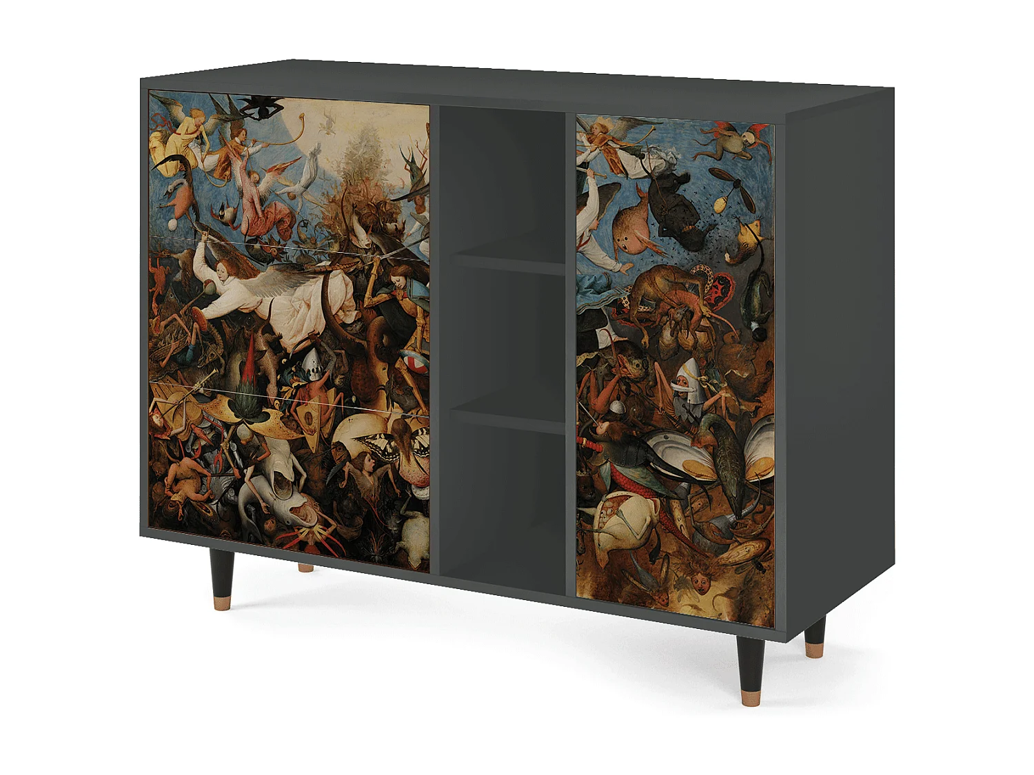 Buffet - 125x98x48 cm - BS2 - The Fall, Anthracite